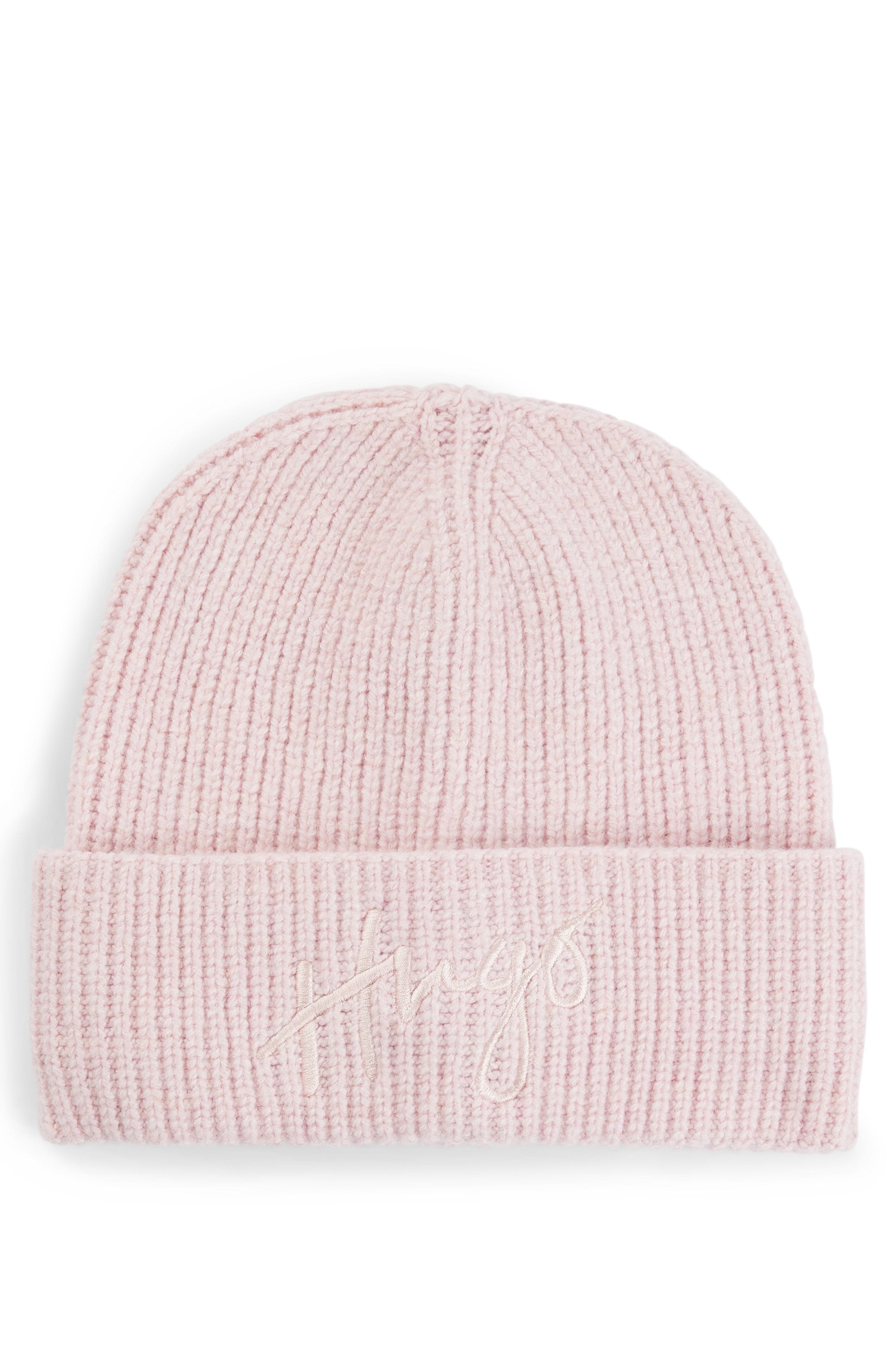 HUGO Beanie »Socialy Hat«, mit Logostickerei