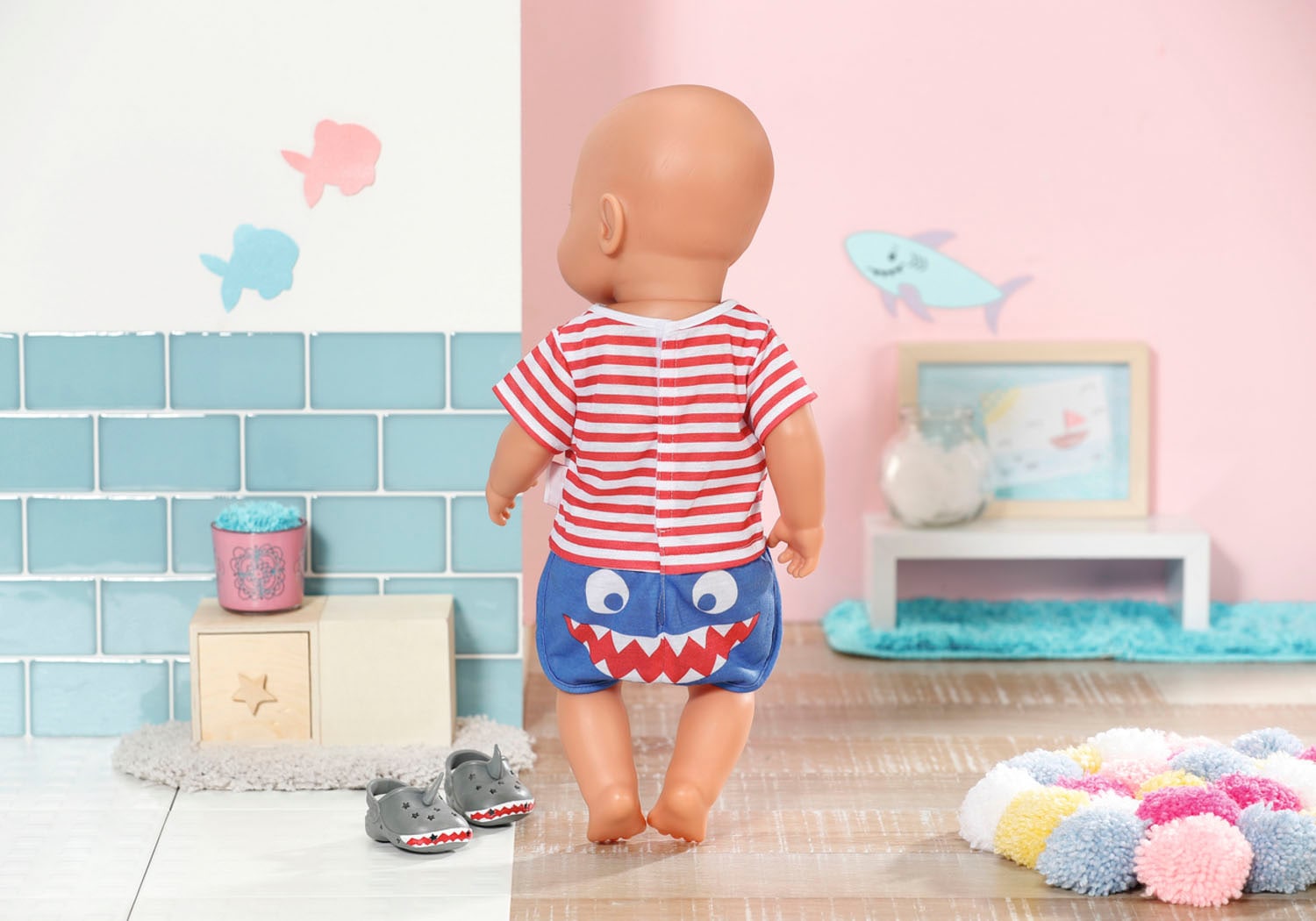 Baby Born Puppenkleidung »Bath Pyjamas & Clogs blau, 43 cm«