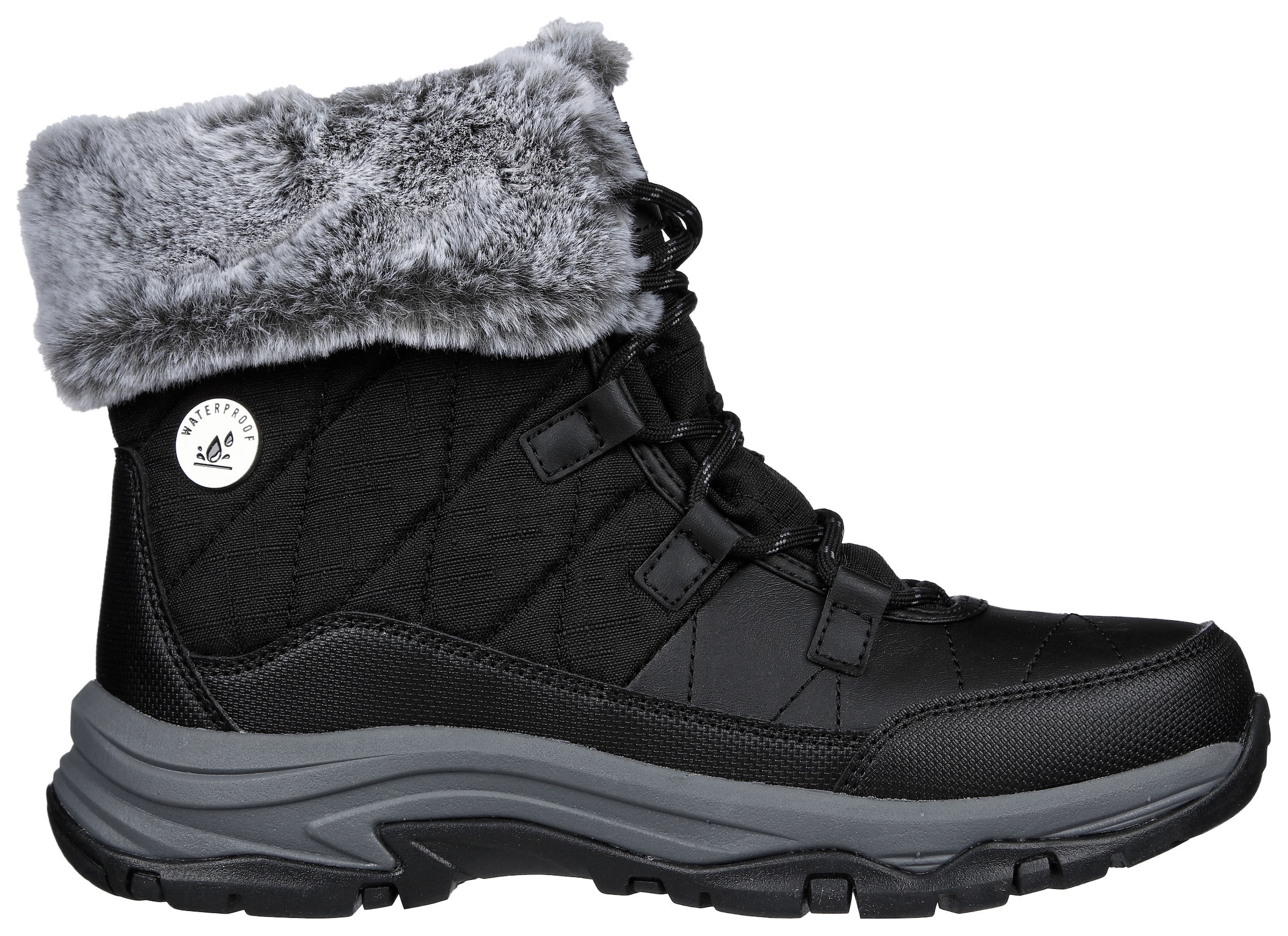 Skechers Winterboots »TREGO-«, Snowboots mit Fellimitat-Besatz