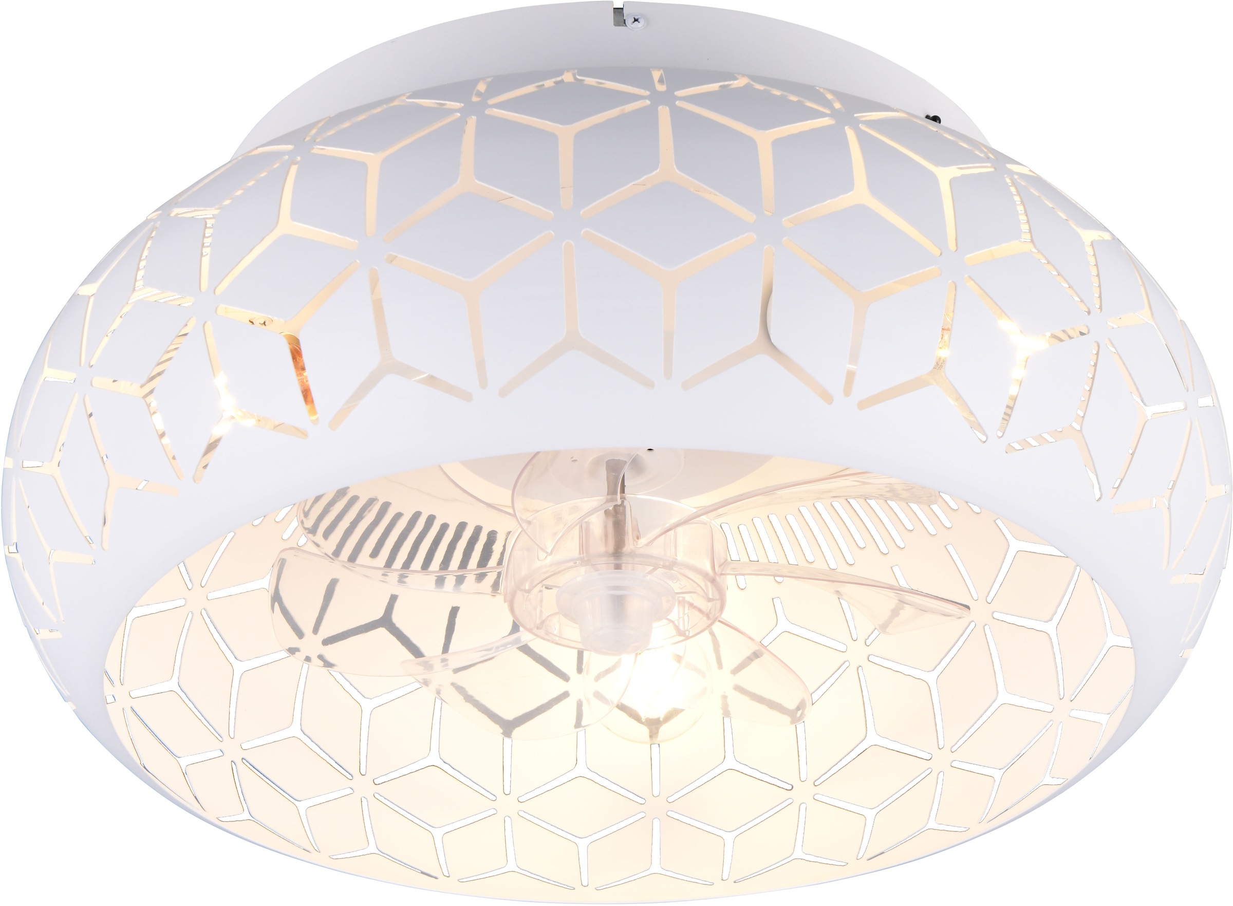 REALITY Leuchten Deckenleuchte »BIDAR mit Ventilator, Deckenventilator mit günstig online kaufen