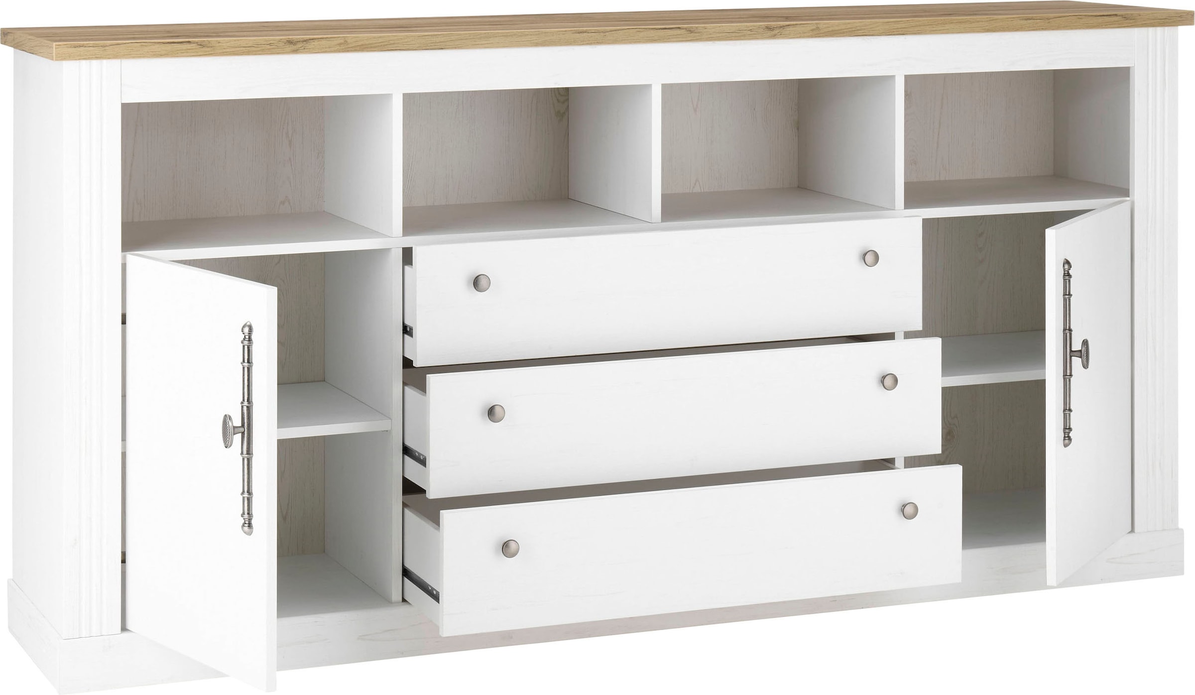 Home affaire Sideboard »WESTMINSTER BESTSELLER!«, (Breite ca. 193 cm), im romantischen Landhausstil