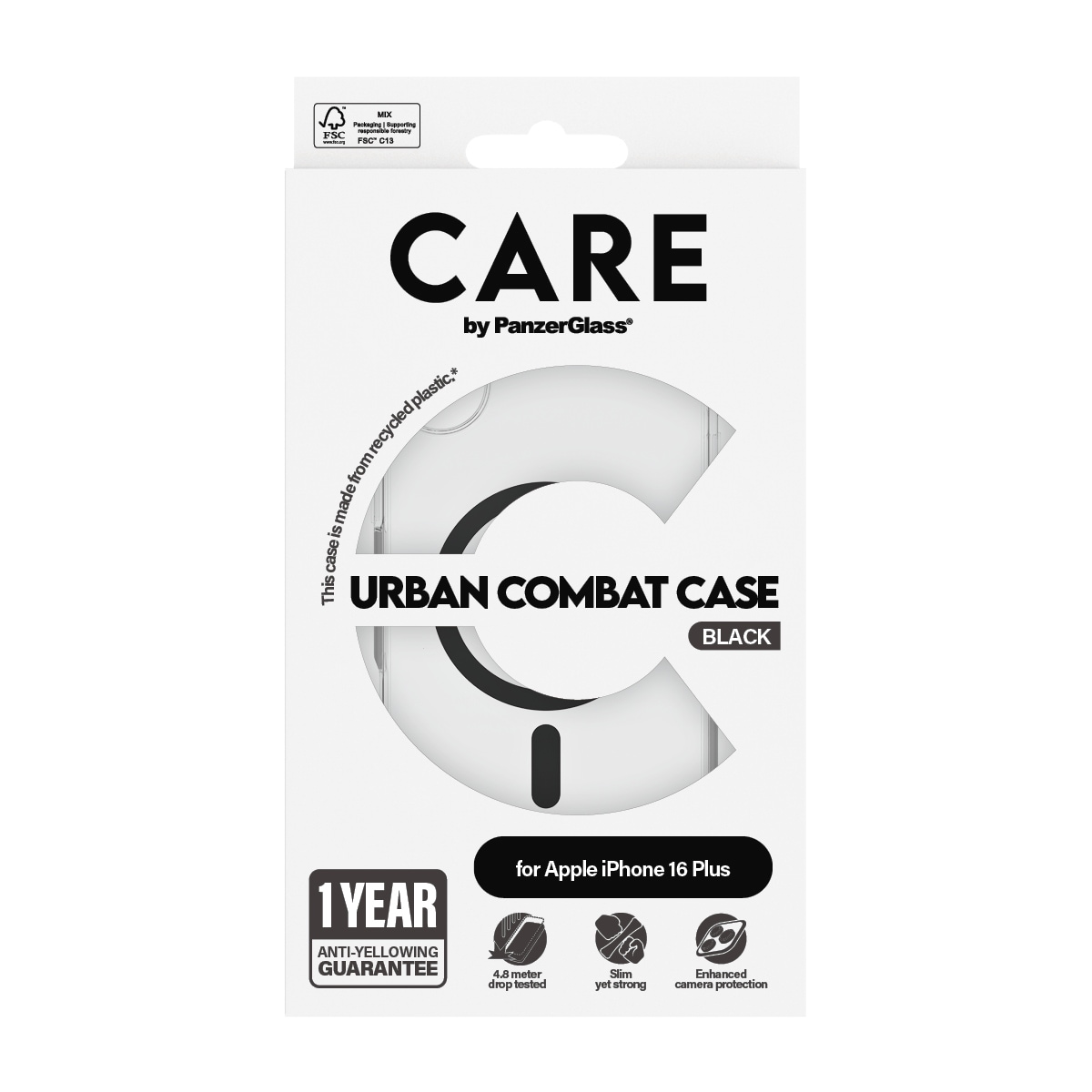 CARE by PanzerGlass Handyhülle »Urban Combat Case mit MagSafe für Apple iPhone 16 Plus«, Backcover, Schutzhülle, Handyschutzhülle, Case, Schutzcase, stoßfest