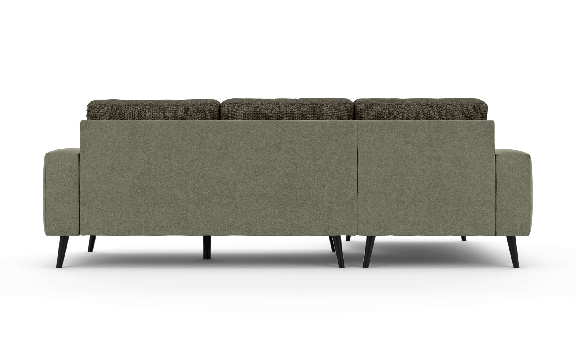 INOSIGN Ecksofa »SERINE mit Recamiere rechts/links bestellbar, Maße B/H/T 253/91/161 cm«, L-Form mit Wellenunterfederung, 3 Rückenkissen, ohne Bettfunktion