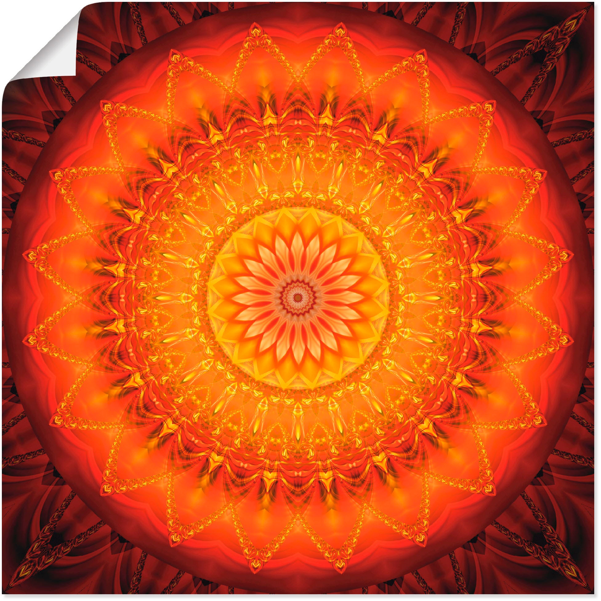 Artland Wandbild »Mandala Energie 1« Muster 1 Stk. tlg. als Leinwandbild, P günstig online kaufen