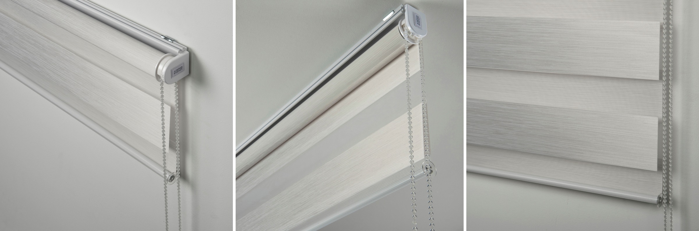 SCHÖNER WOHNEN-Kollektion Doppelrollo »Tilda«, transparent, Sichtschutz, mit Bohren/ohne Bohren, freihängend, geklemmt, silberne oder weiße Rollo-Technik