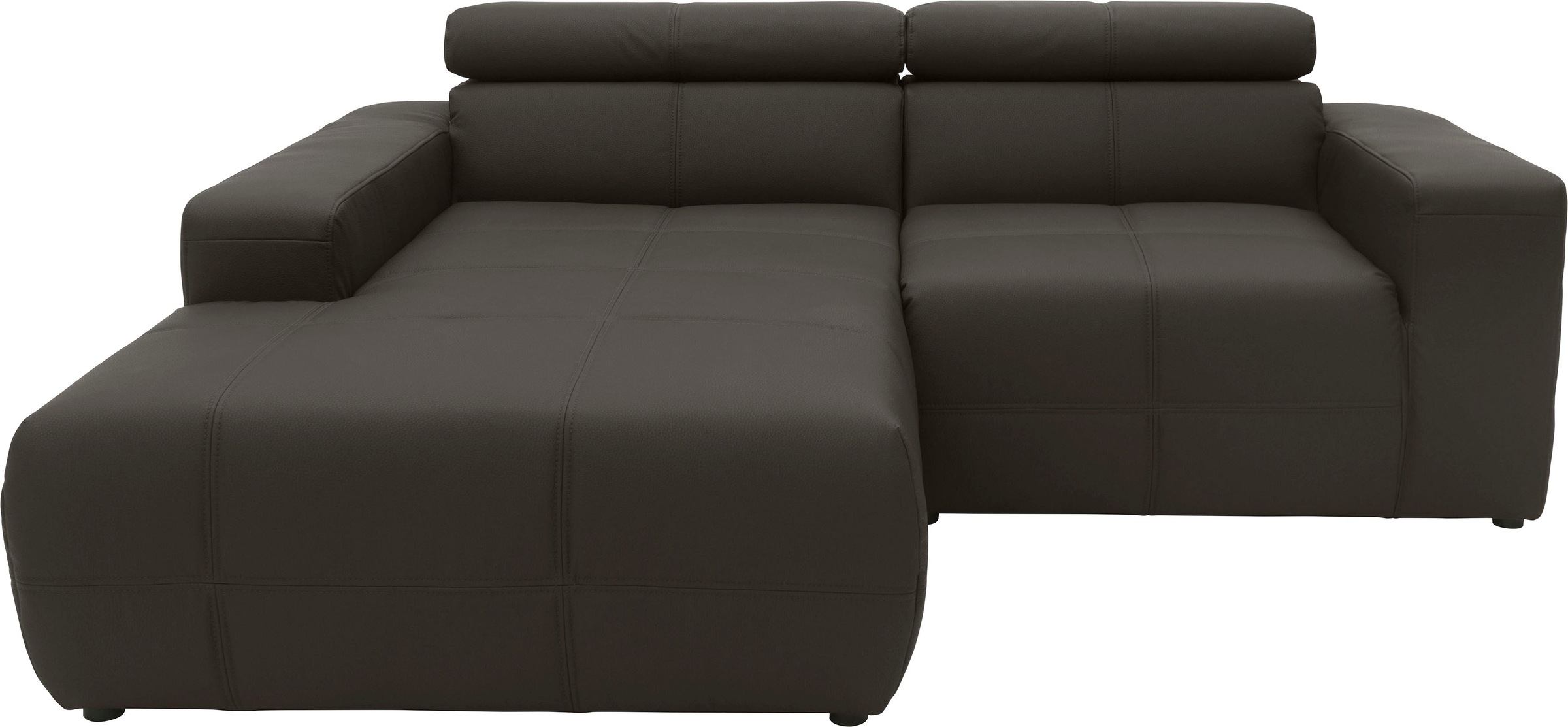 DOMO collection Ecksofa »Brandon, inkl. Kopfteilverstellung, B/T/H: 214/100 günstig online kaufen
