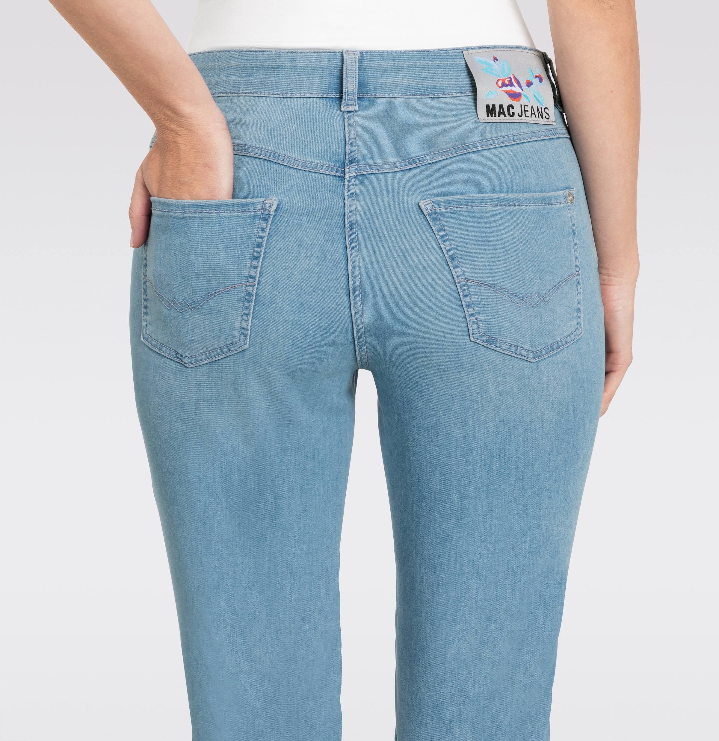 MAC Caprijeans »Dream-Sum« Bequemer Sitz mit krempelbarem Saum