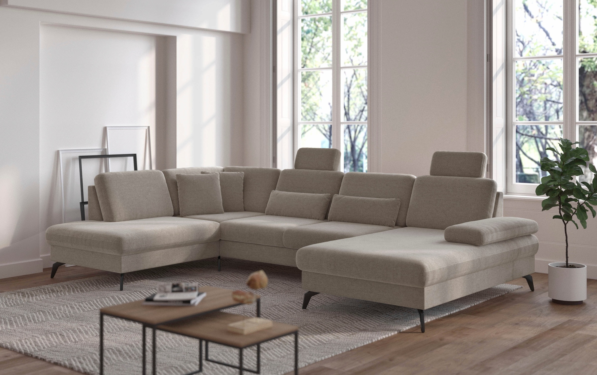 sit&more Wohnlandschaft "Morris Jubi" wahlweise mit Armteilverstellung, Bet günstig online kaufen