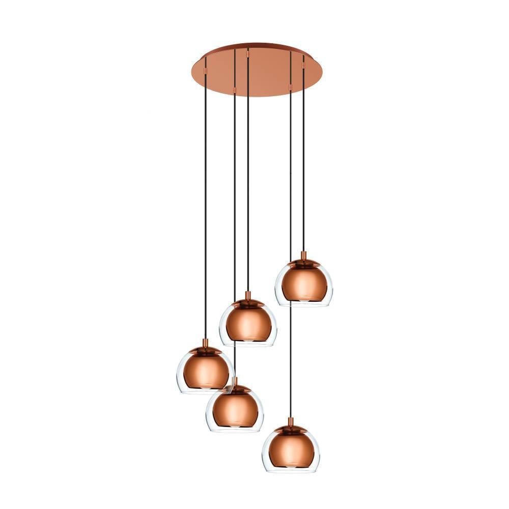 EGLO Hängeleuchte »ROCAMAR 1« E27 1 Stk. Hängelampe aus Stahl und Glas in K günstig online kaufen