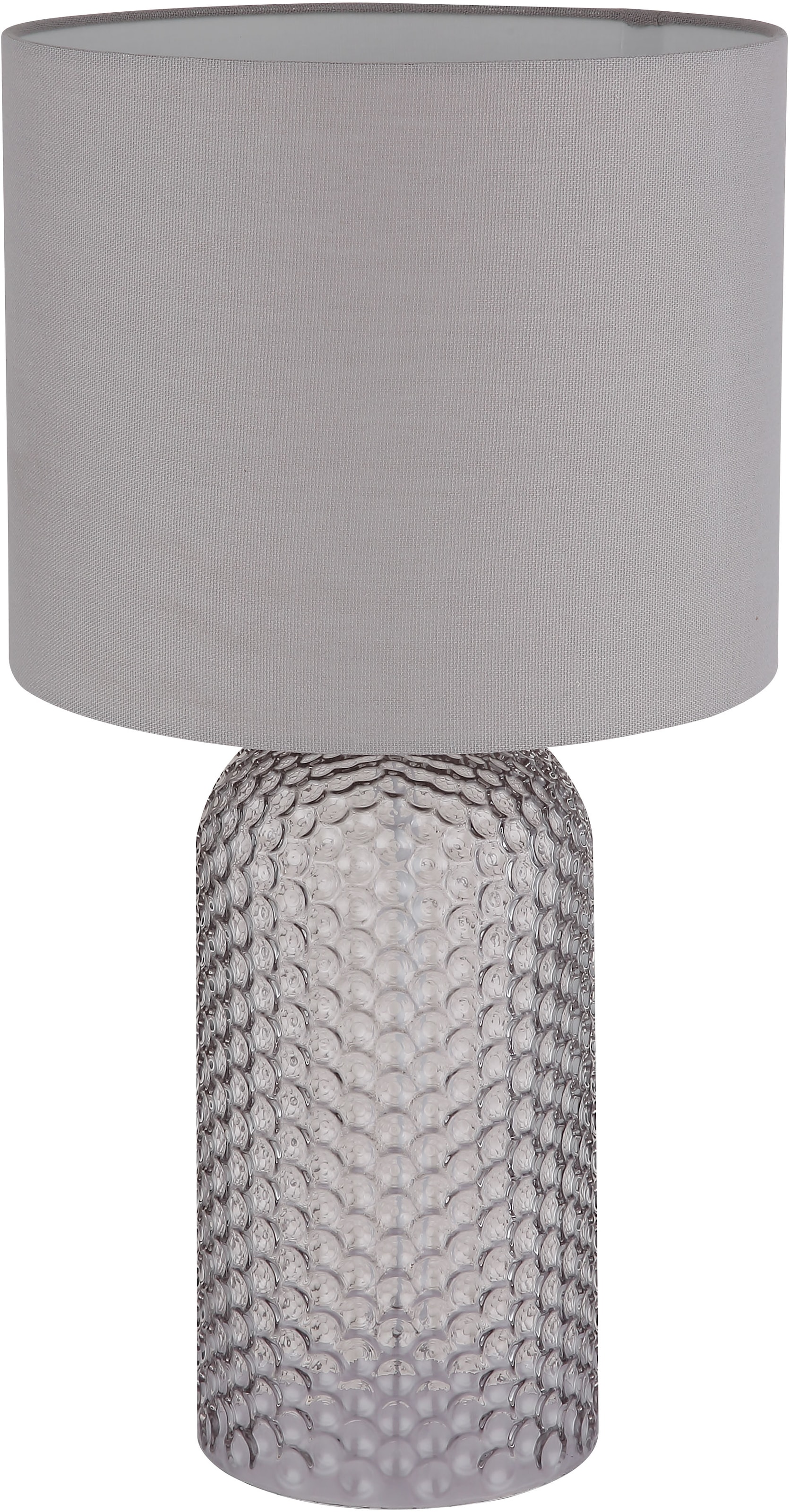 GLOBO LIGHTING Tischleuchte »SOFIA«, Leuchtmittel E27 | ohne Leuchtmittel, Tischlampe/grau/Wohnzimmer/Flur/Schlafzimmer