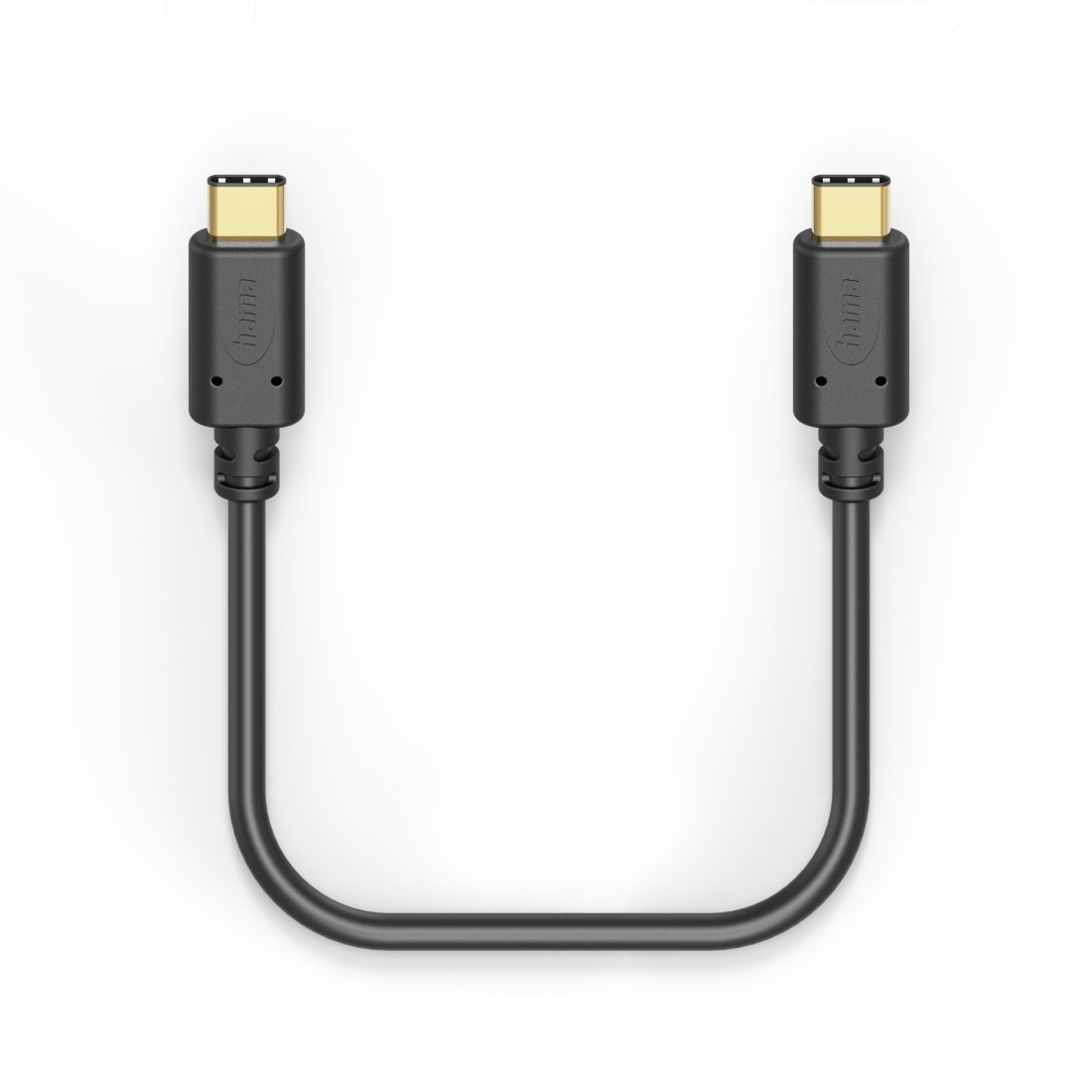 Hama USB-Kabel »Ladekabel, USB C auf USB C, 1,5 m, Schwarz«, USB-C, 150 cm