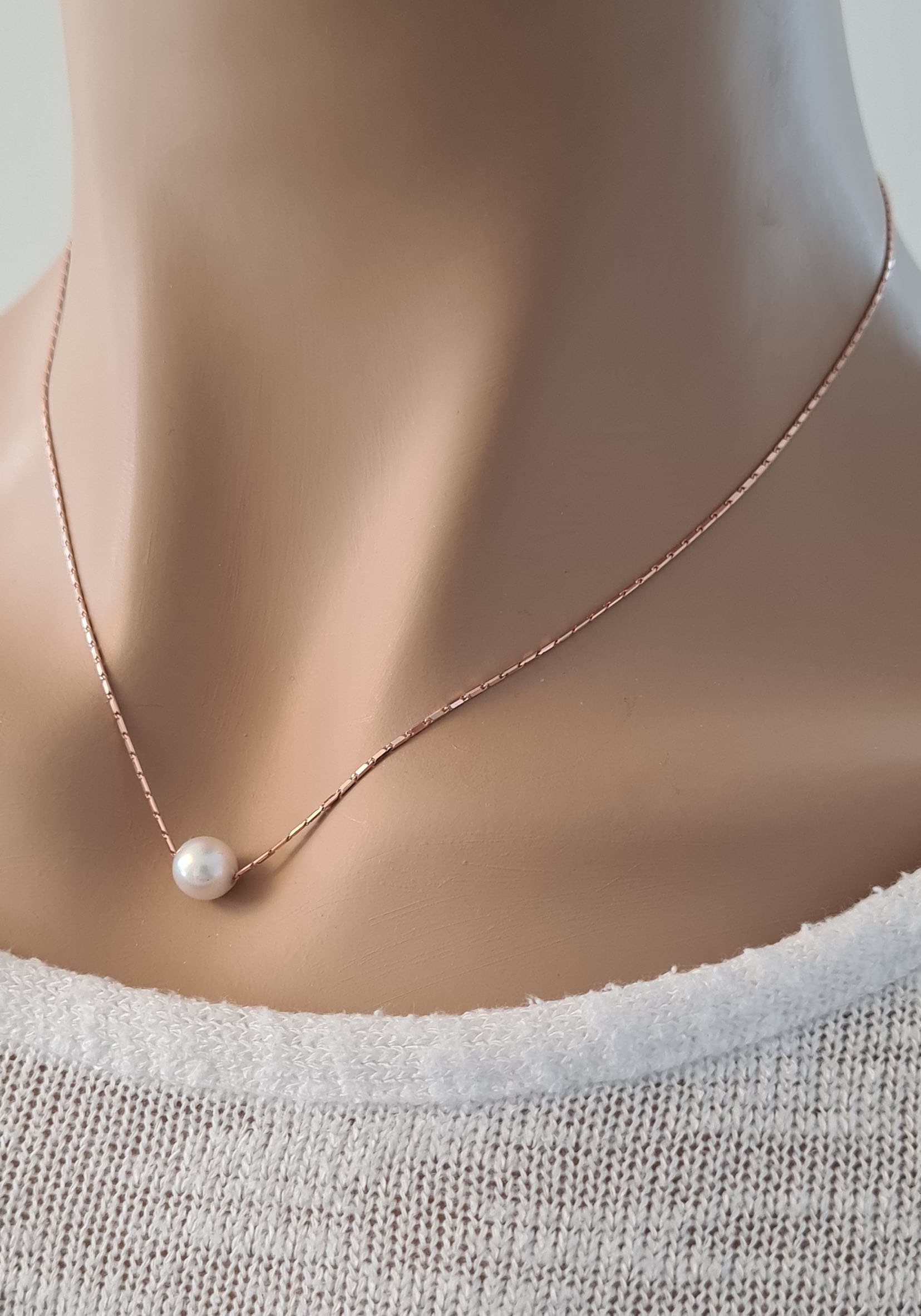mit schwebend«, online - Kette Made »Schmuck Perle Geschenk, in Akoyazuchtperle Firetti Germany Halskette mit kaufen Anhänger