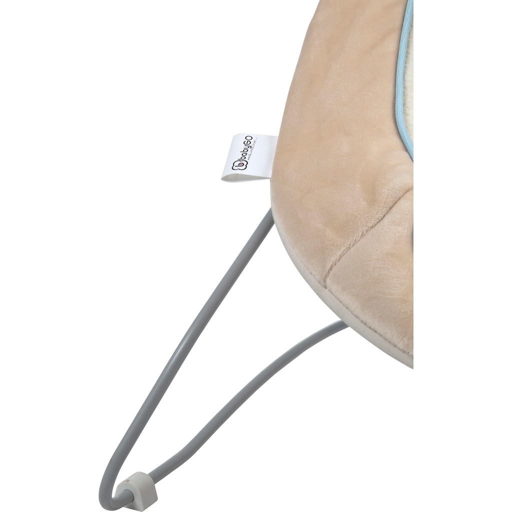 BabyGo Babywippe »Cozy, beige«, bis 9 kg, elektrisch, mit Sound und Vibrationsfunktion