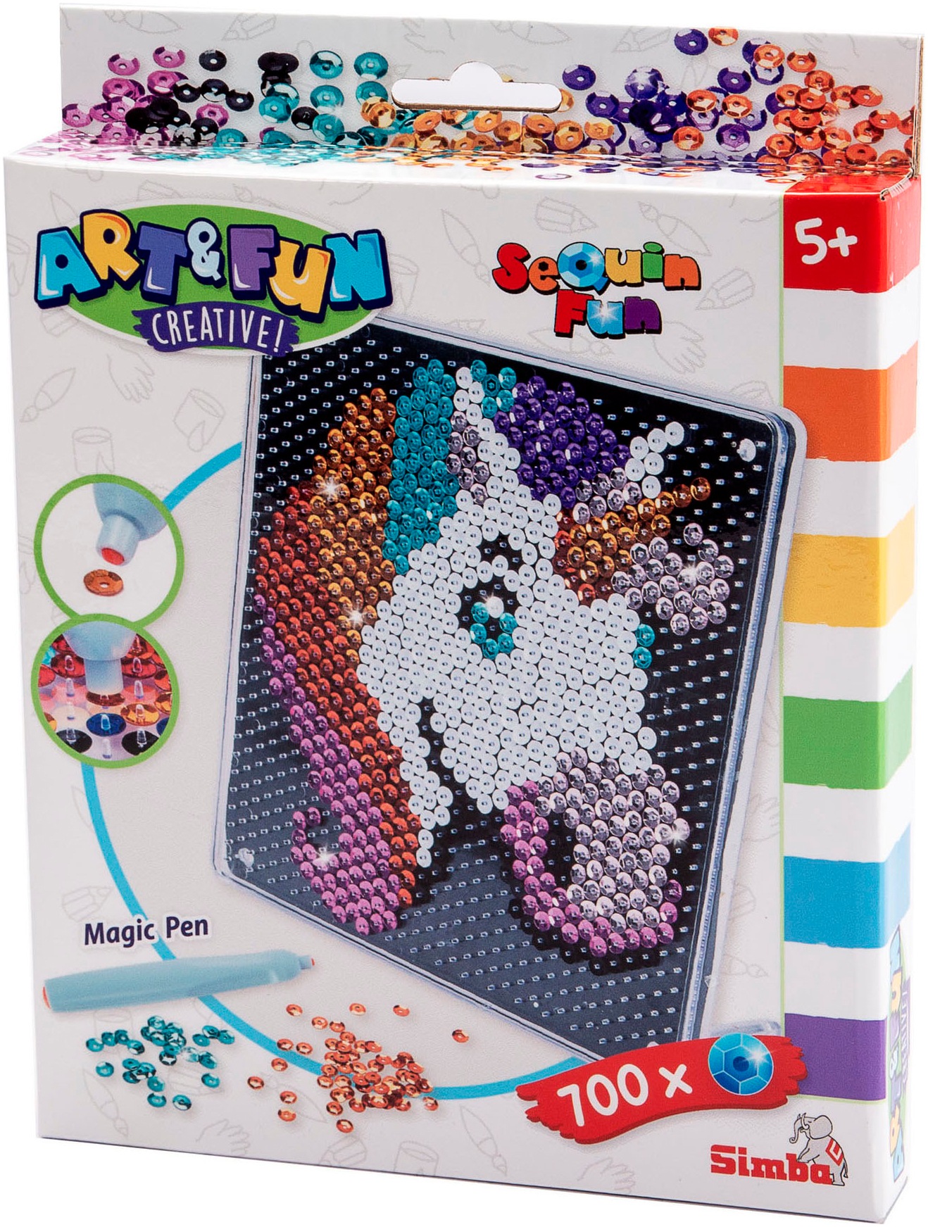 SIMBA Kreativset »Art&Fun, Sequin Einhorn«