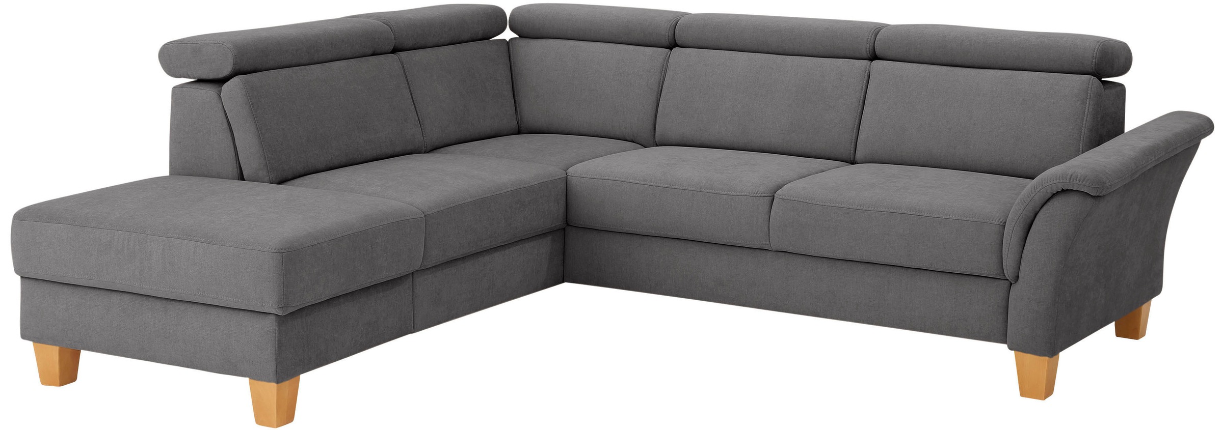 Home affaire Wohnlandschaft »Conville U-Form«, Kopfteilverstellung wahlweise mit Bettfunktion und Bettkasten
