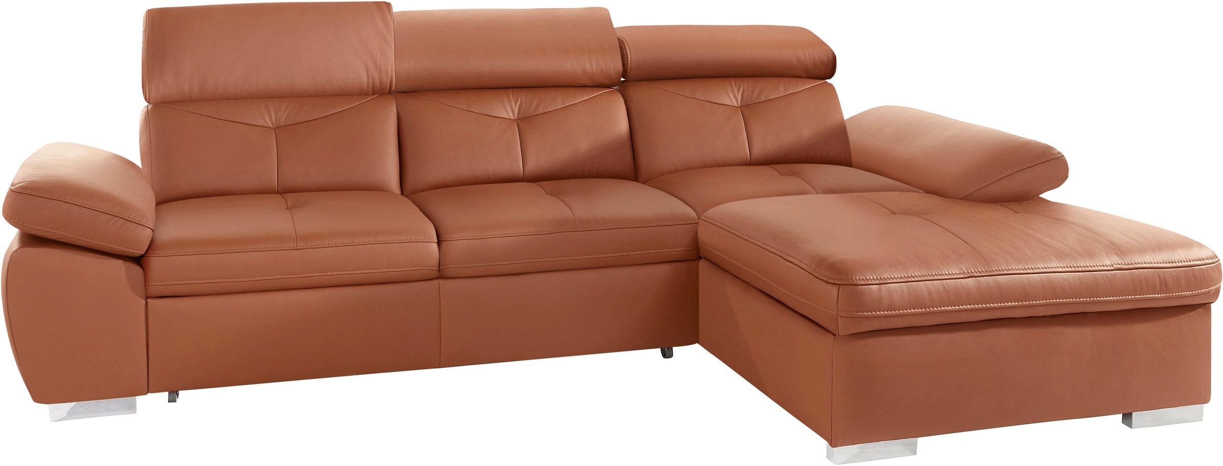 exxpo - sofa fashion Ecksofa »Spring, super bequem, mit Armteil- und Kopfte günstig online kaufen