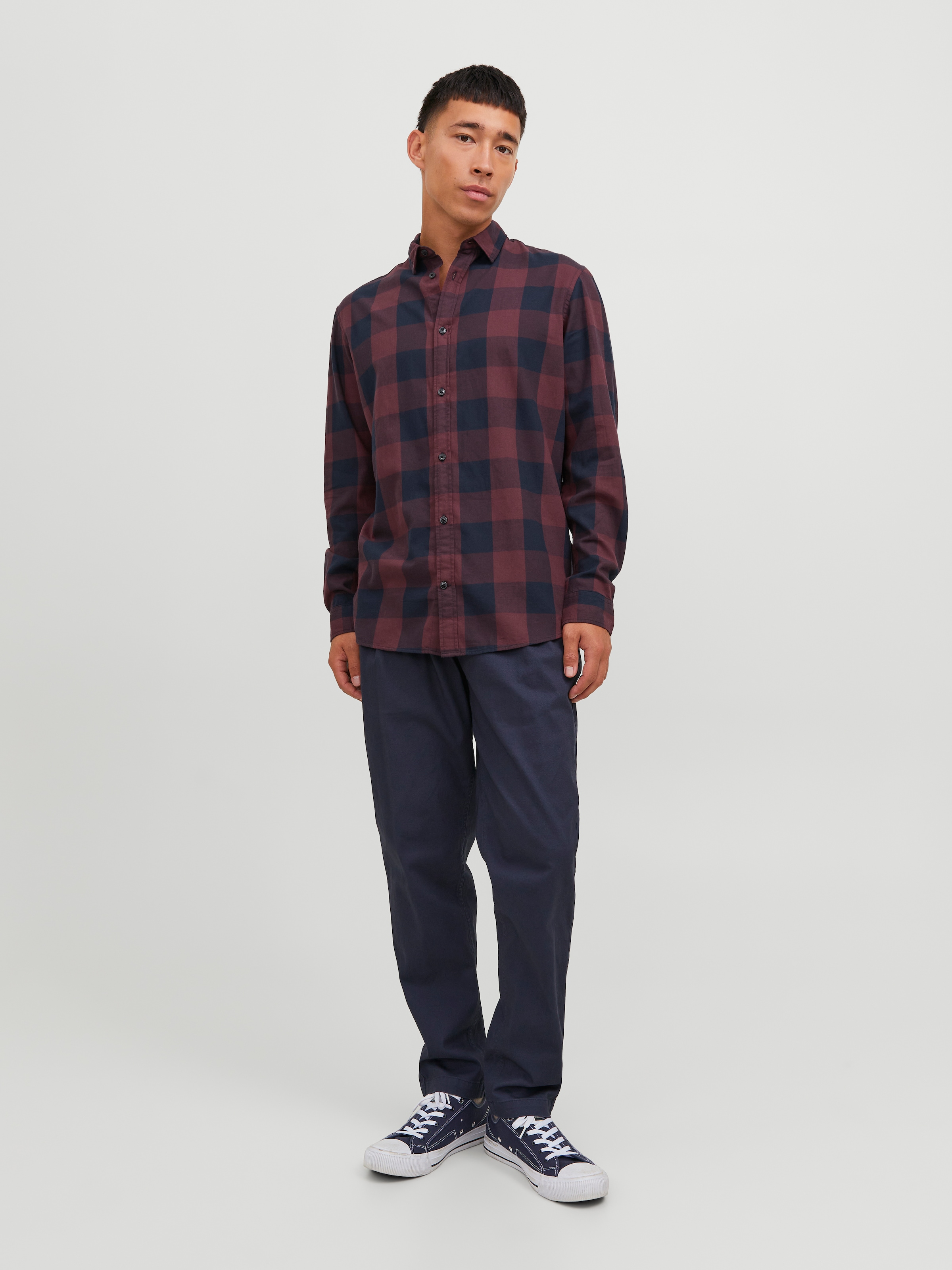 Jack & Jones Karohemd »JJ JJEGINGHAM TWILL SHIRT L/«