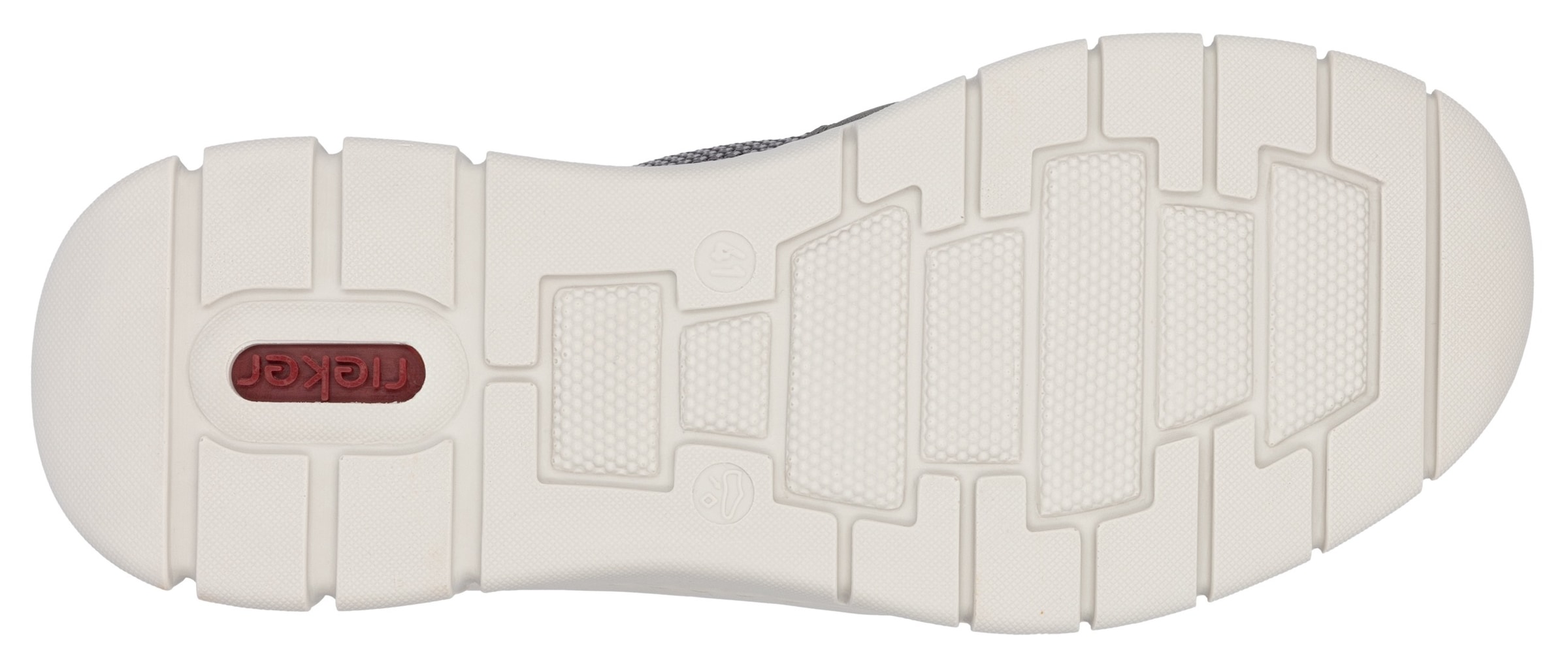 Rieker Slip-On Sneaker, Schlupfschuh, Halbschuh, Freizeitschuh mit Gummizug, zum Schlupfen