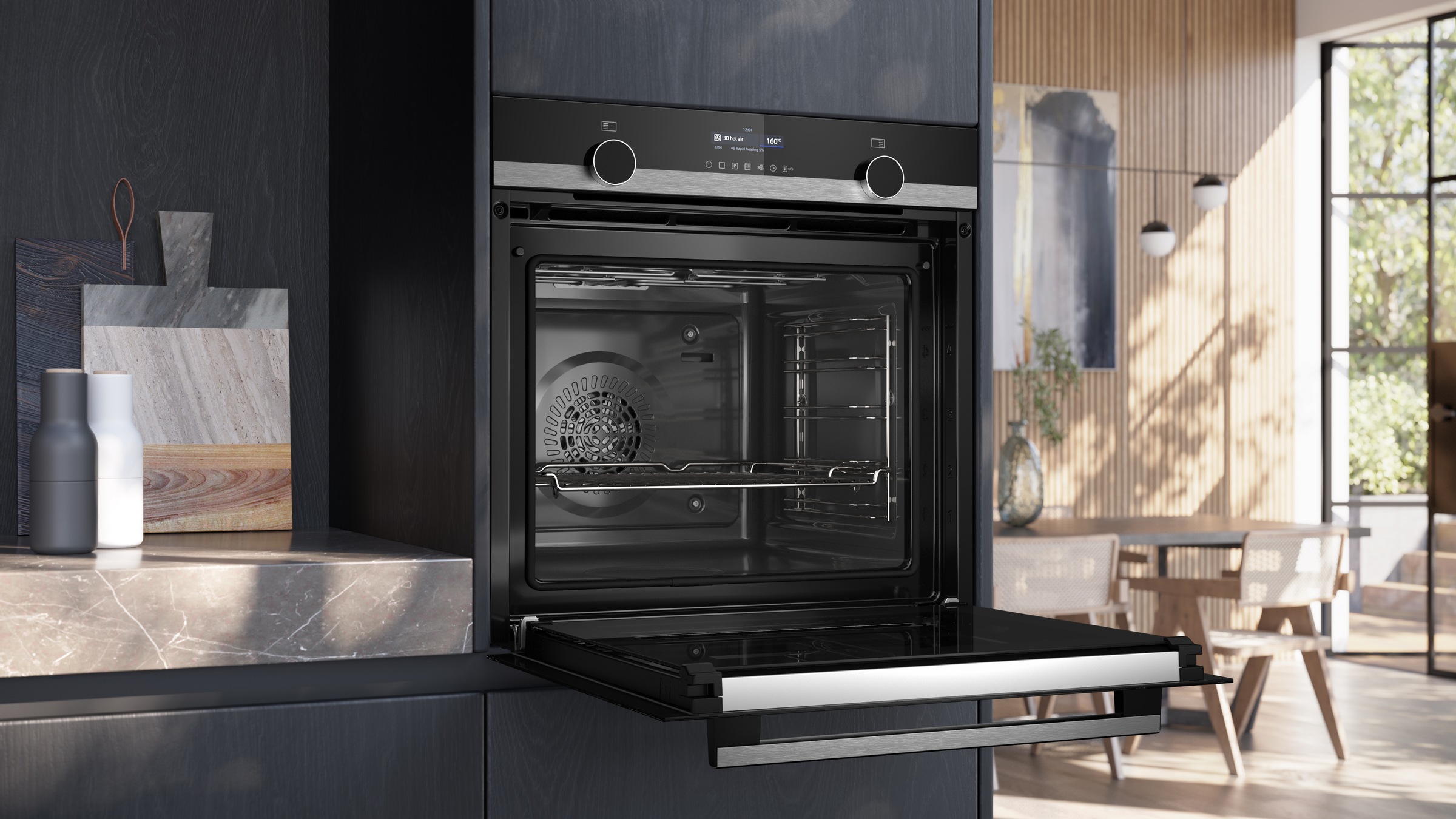 SIEMENS Pyrolyse Backofen iQ500 »HB579GBR3«, mit Teleskopauszug nachrüstbar, Pyrolyse-Selbstreinigung, AirFry-Funktion