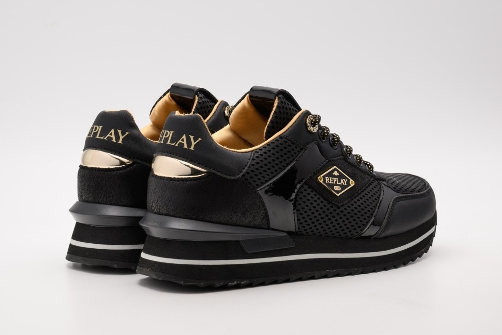 Replay Plateausneaker »PENNY HYPE«  Freizeitsneaker, Schnürschuh, Halbschuh mit Metallic-Details