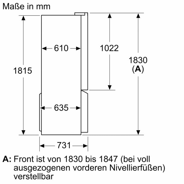 SIEMENS French Door »KF96NAXEA«, KF96NAXEA, 183 cm hoch, 91 cm breit, noFrost für ein frostfreies Gefrierfach