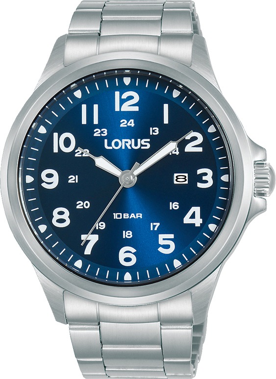 LORUS Quarzuhr »RH993NX9«, Armbanduhr, Herrenuhr, Datum, Edelstahlarmband, günstig online kaufen