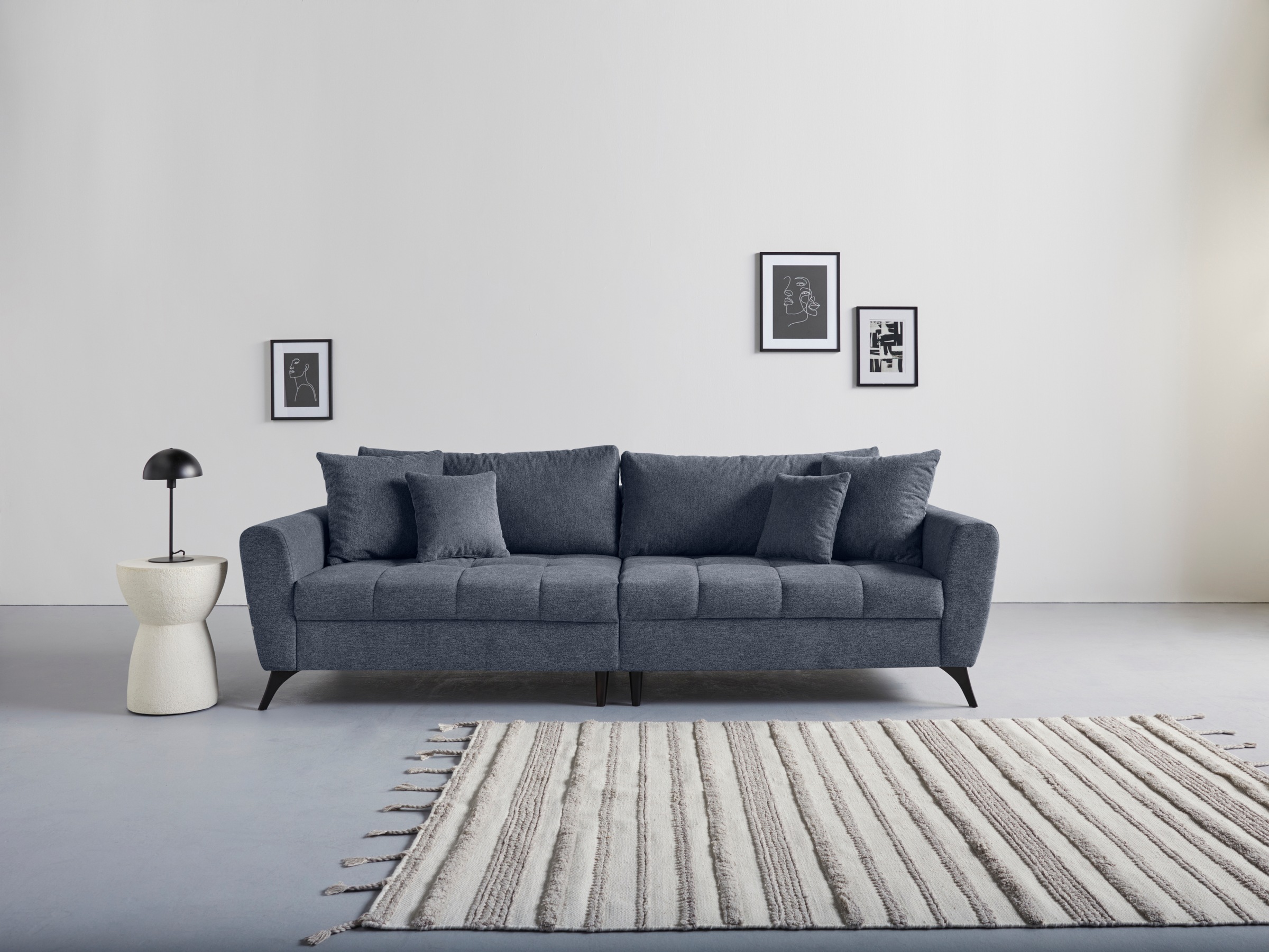 INOSIGN Big-Sofa »Lörby«, Belastbarkeit bis mit auf 140kg Rechnung auch clean-Bezug pro bestellen Sitzplatz, Aqua