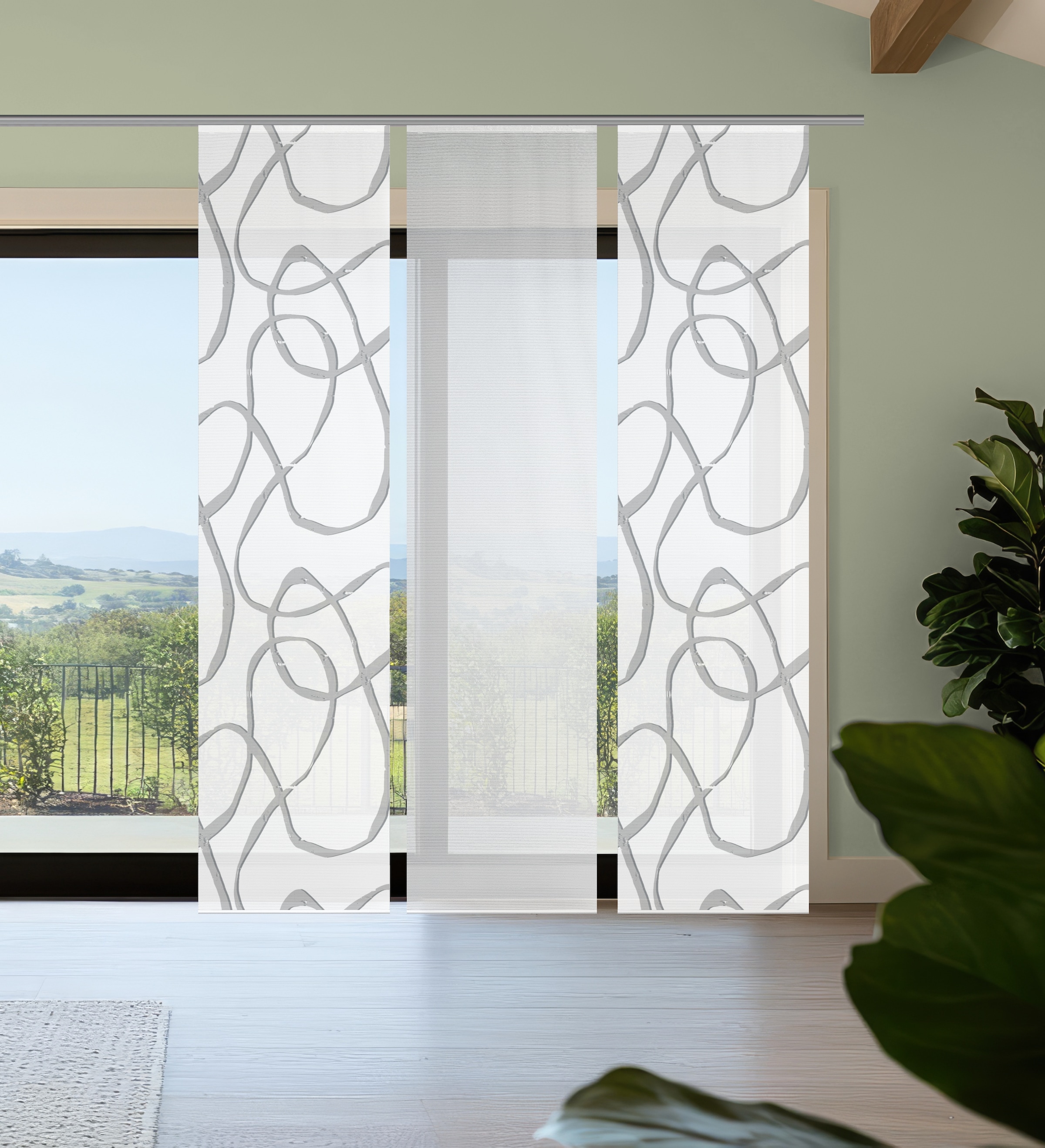 Vision S Schiebegardine »OPHELIA« Paneelwagen 3 Stk. tlg. Schiebevorhang,Ba günstig online kaufen