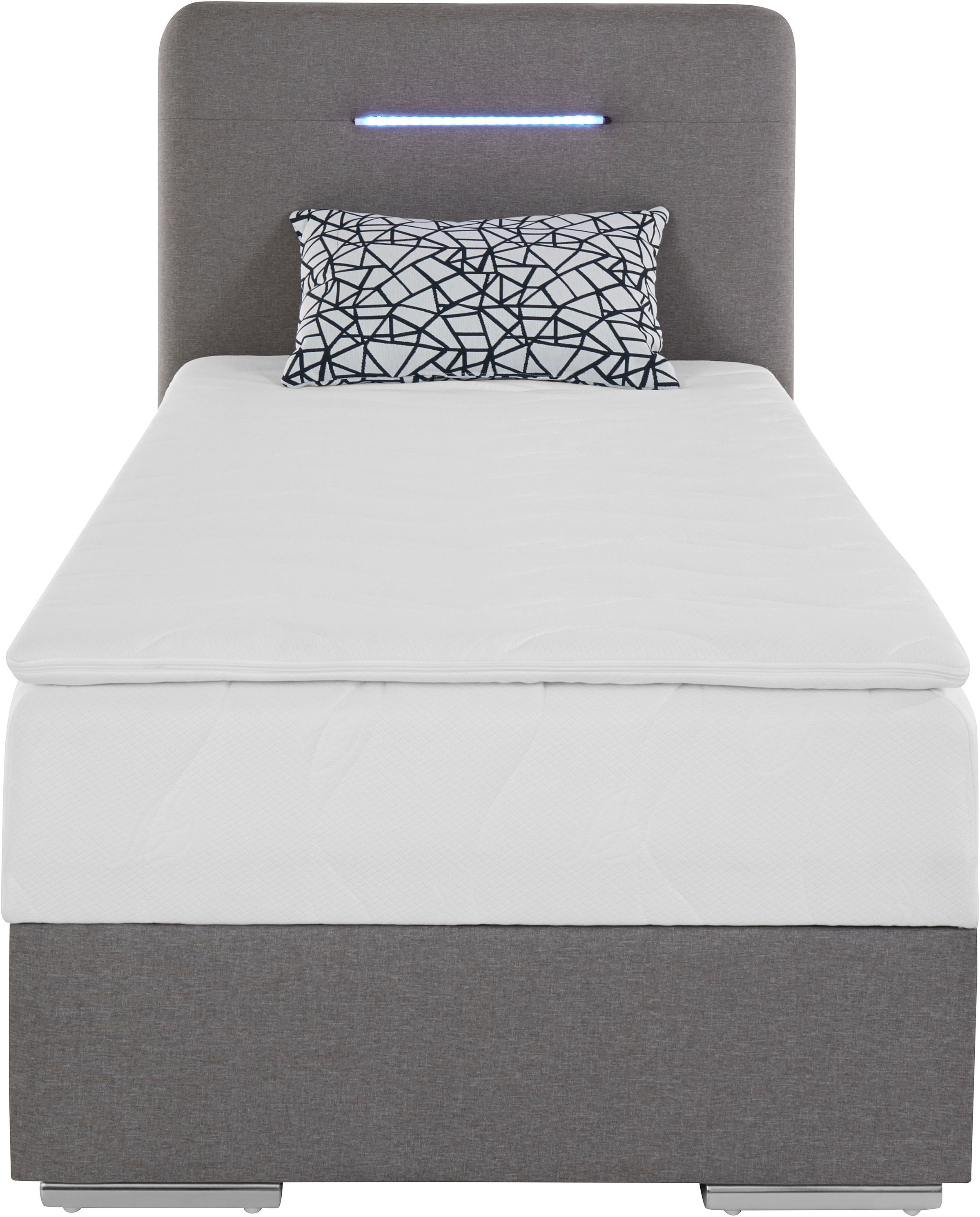 COTTA Boxbett »Lighstar«, inklusive LED-Beleuchtung, Topper, Bettkasten und Zierkissen