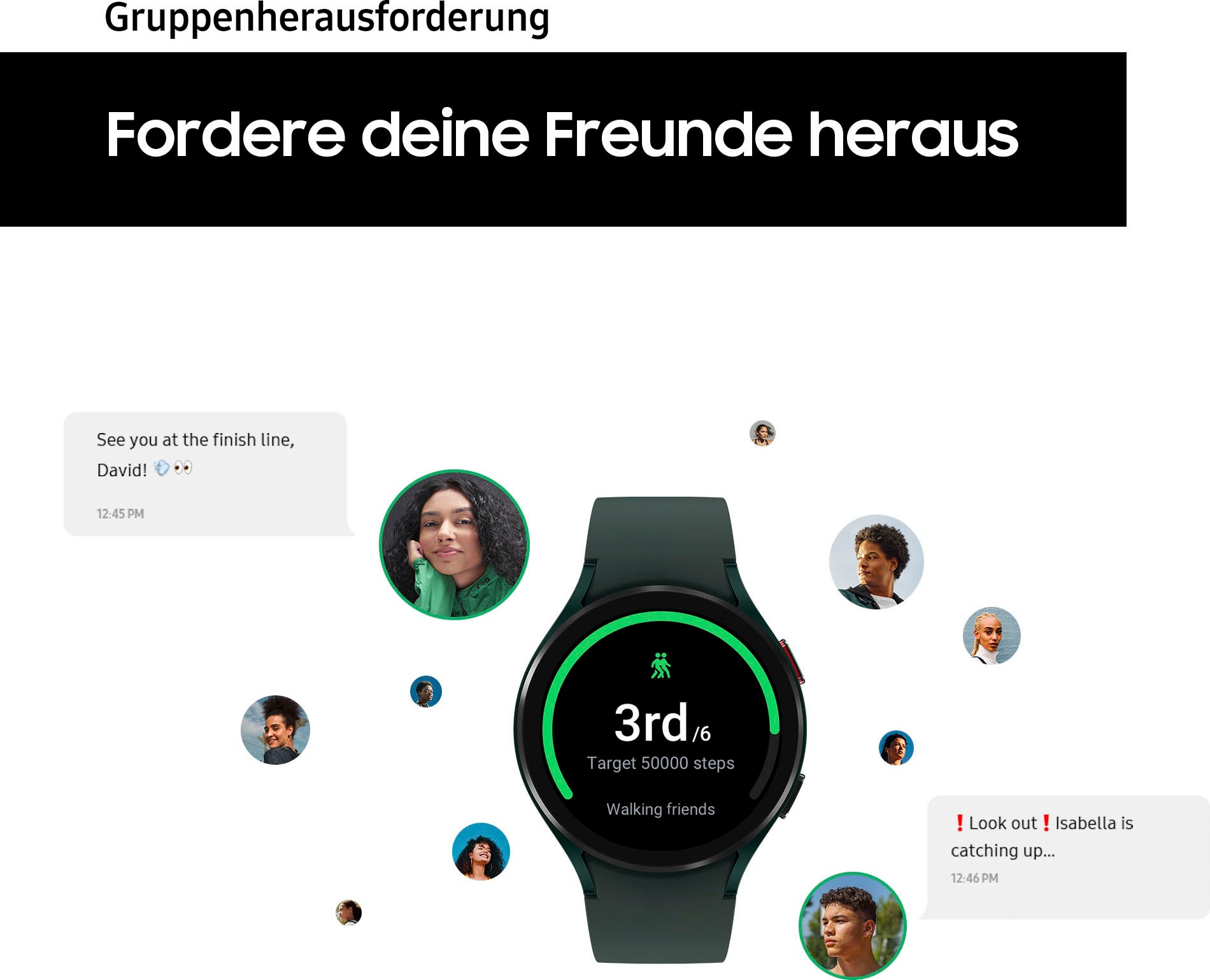 Fitness 4 im BT«, Smartwatch Samsung Uhr, Watch (Wear Gesundheitsfunktionen) OS Online-Shop bestellen »Galaxy 44mm Google Tracker, by Fitness