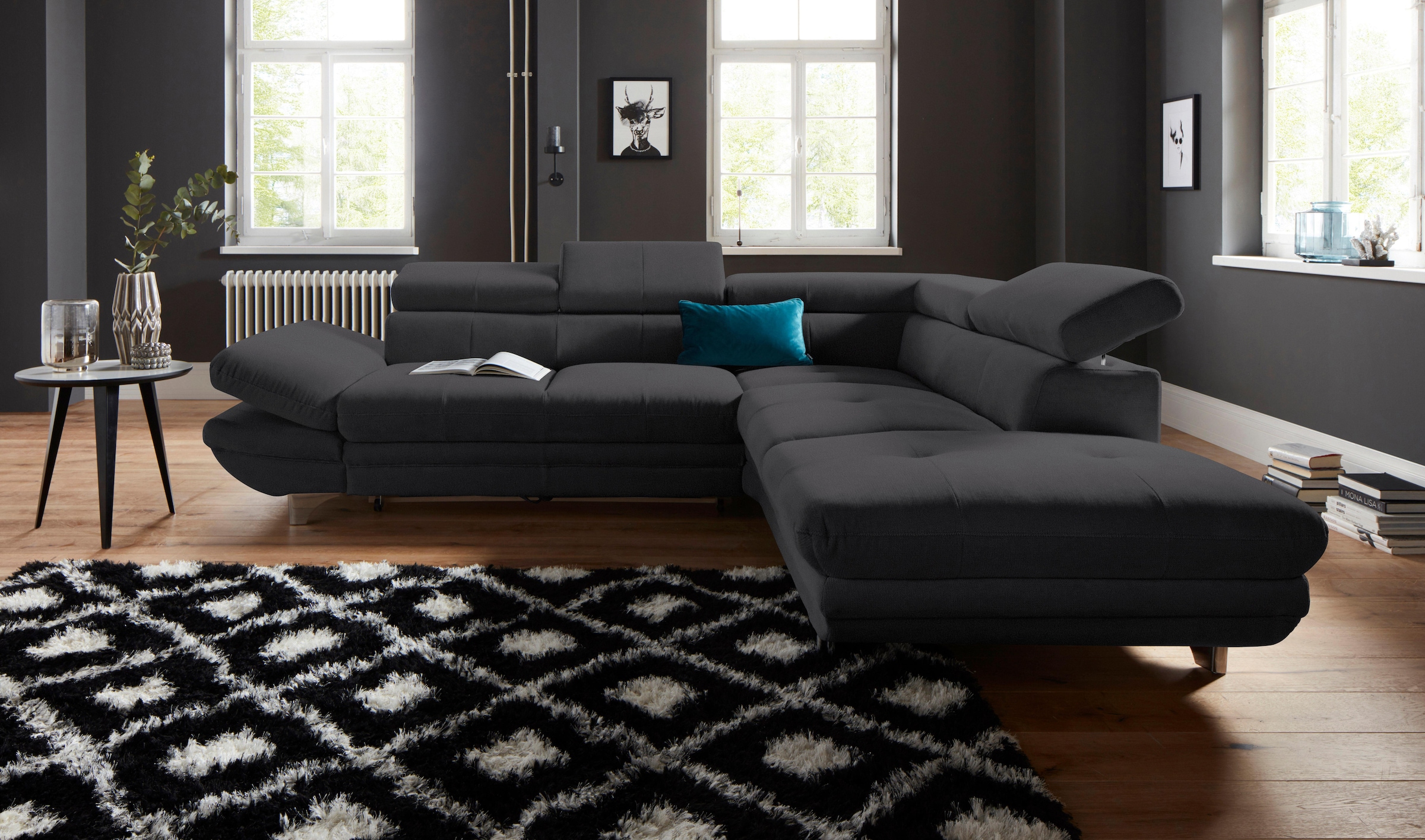 COTTA Ecksofa »Enterprise L-Form«, mit Arm- & Kopfteilverstellung, wahlweis günstig online kaufen