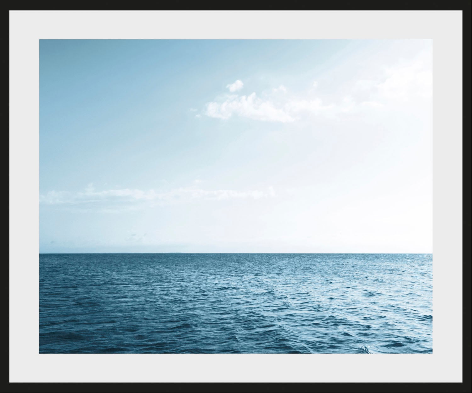 queence Bild »Ocean«, Meer-Meer Bilder-Himmel-Foto, (1 St.), HD Premium Poster-Druck inkl. Holzrahmen
