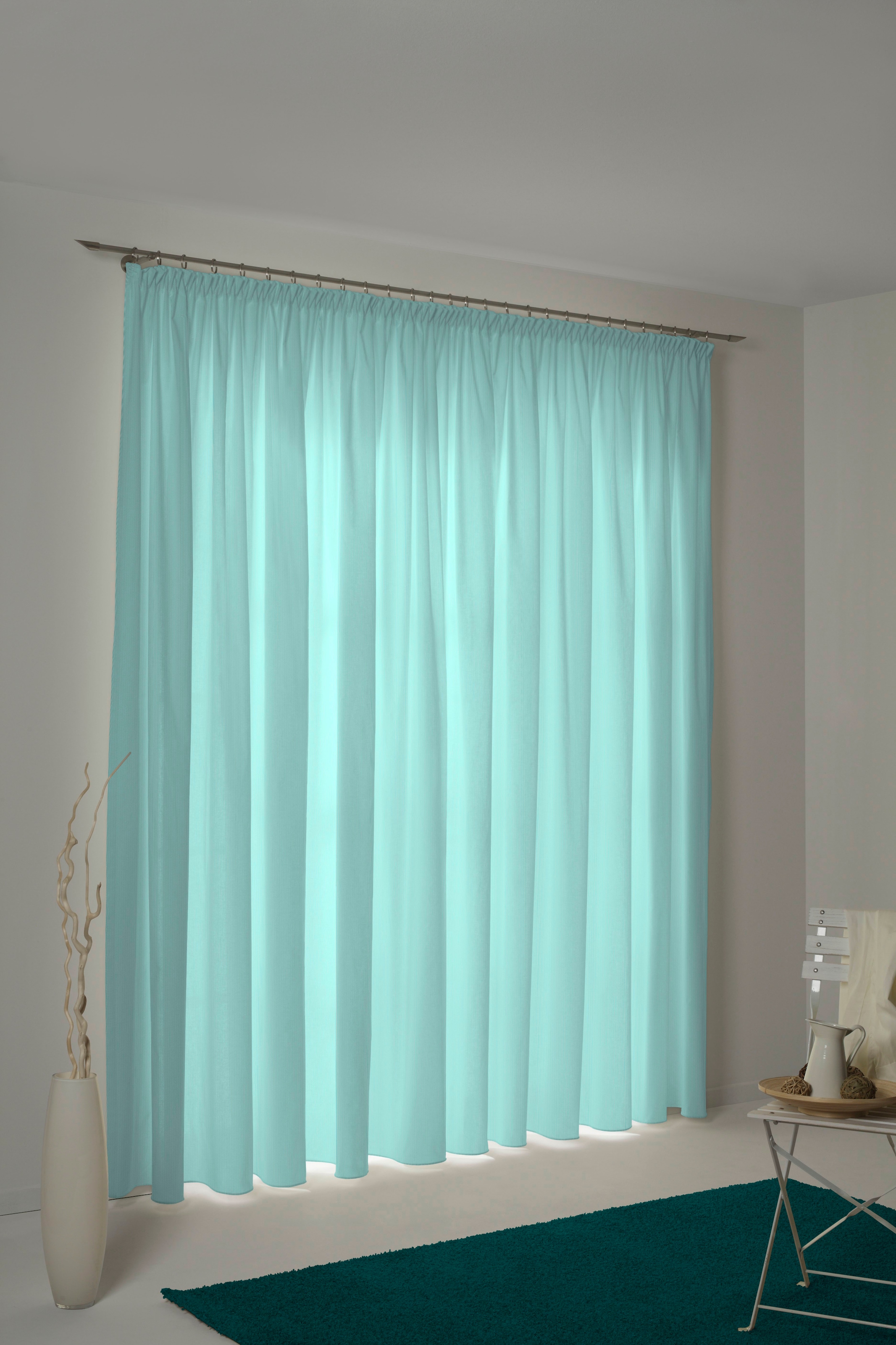 Adam Vorhang »Uni Collection« Kräuselband 1 Stk. tlg. aus 100% Bio-Baumwoll günstig online kaufen