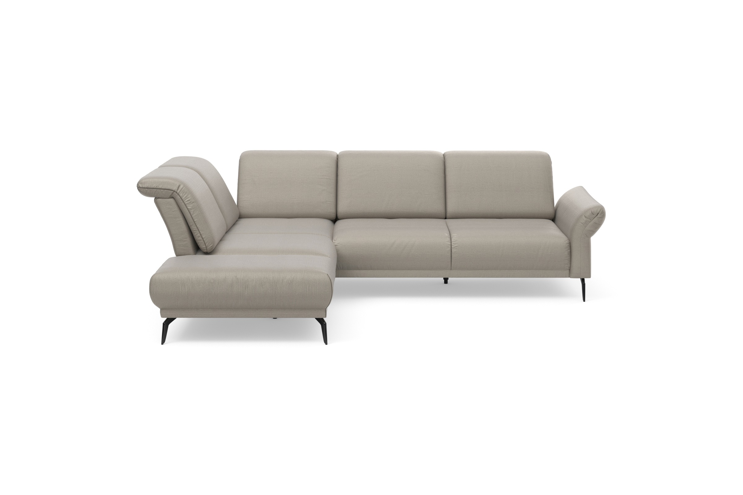 Home affaire Ecksofa »Coco L-Form« Sitztiefen-, Arm- und Kopfteilverstellun günstig online kaufen