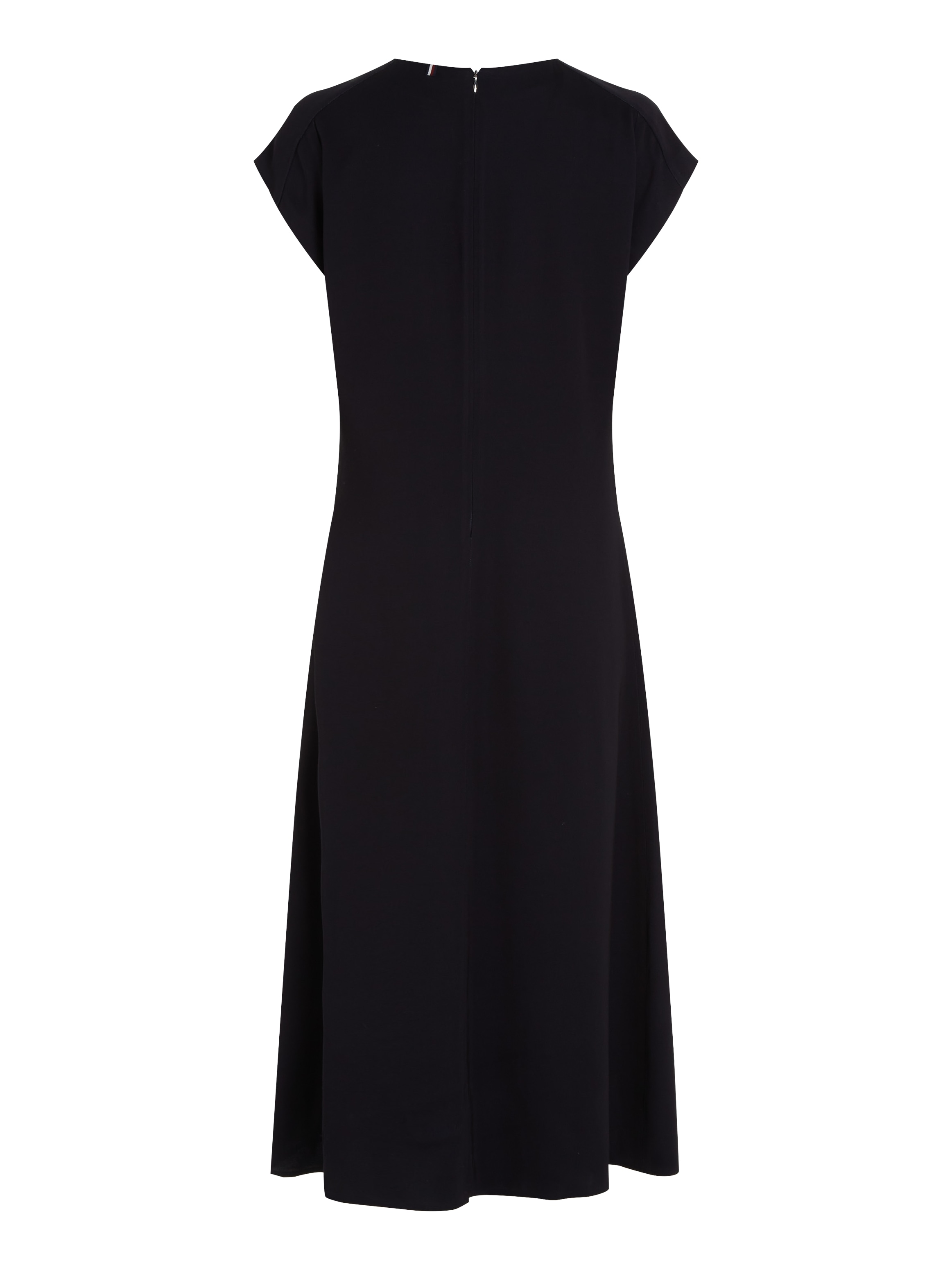 Tommy Hilfiger Midikleid »VISCOSE TWILL SHIRTDRESS LS«, mit kleinem Metalabel