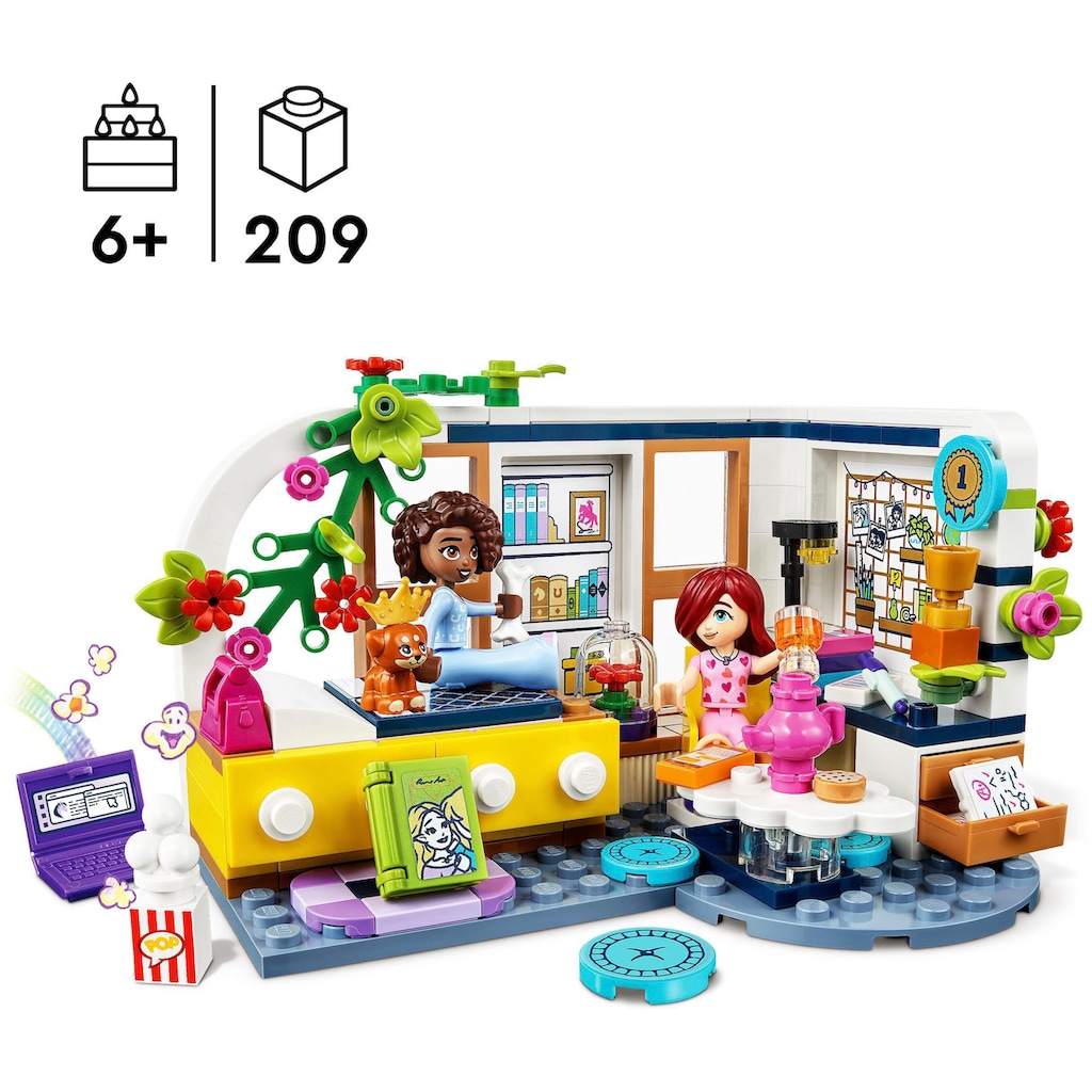LEGO® Konstruktionsspielsteine »Aliyas Zimmer (41740), LEGO® Friends«, (209 St.)