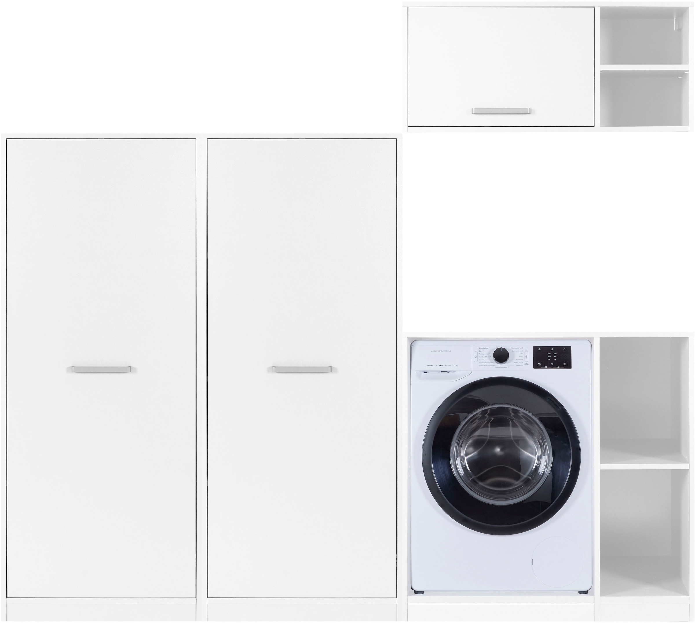 Inter Link Mehrzweckschrank-Set »Norela, Modulares Waschmaschinen-Set mit Hochschrank & Stauraum« 4 Stk. tlg.