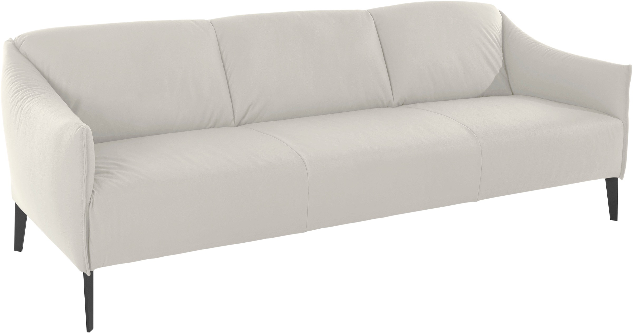 W.SCHILLIG 3-Sitzer »sally« mit Metall-Winkelfüßen in Schwarz pulverbeschic günstig online kaufen