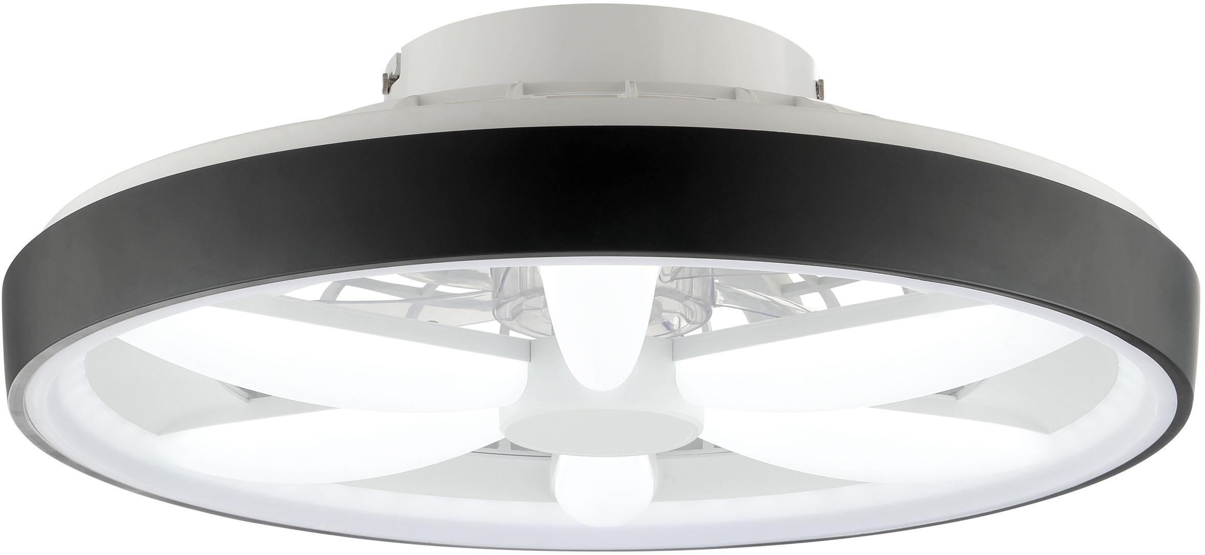 Brilliant LED Deckenleuchte »Gaiano«, 1 flammig, Ø 48cm mit Ventilator, 6400 lm, dimmbar, RGB, 2700-6500 K