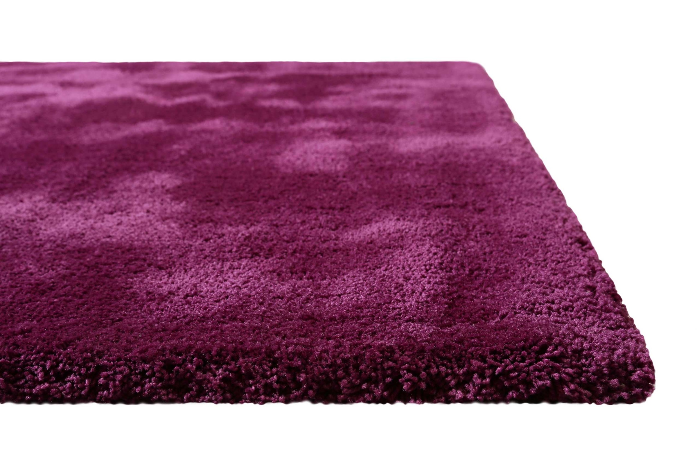 Homie Living Teppich »Pisa«, rund, 25 mm Höhe, Hochflor, Microfaser, uni, weich, Shaggy, Wohnzimmer, Schlafzimmer