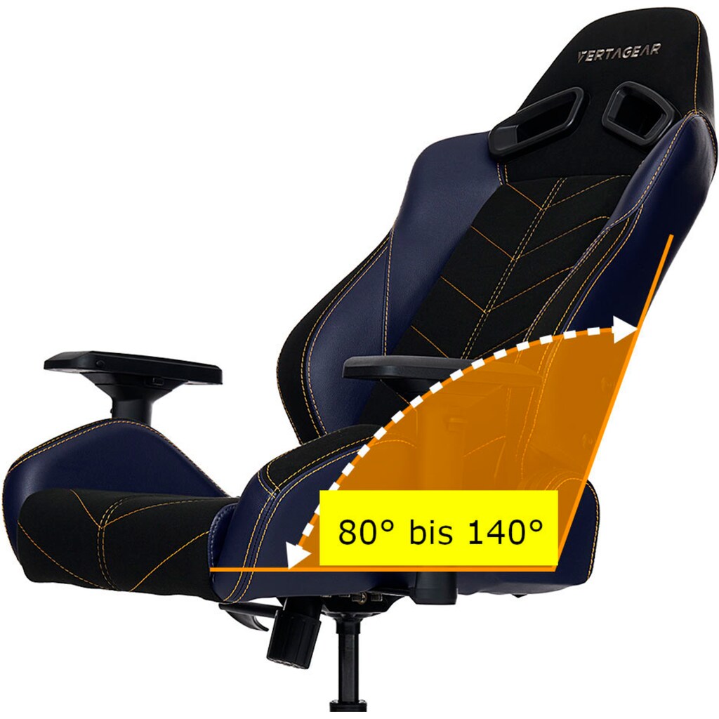 Vertagear Gaming-Stuhl »Racing Series S-Line SL5000 HygennX Midnight Blue Special Edition«