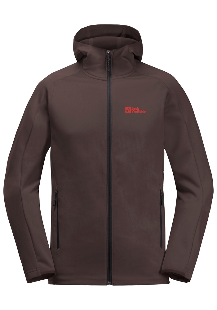 Jack Wolfskin Fleecejacke »ALPGRAT HOODED FZ M«, mit Kapuze