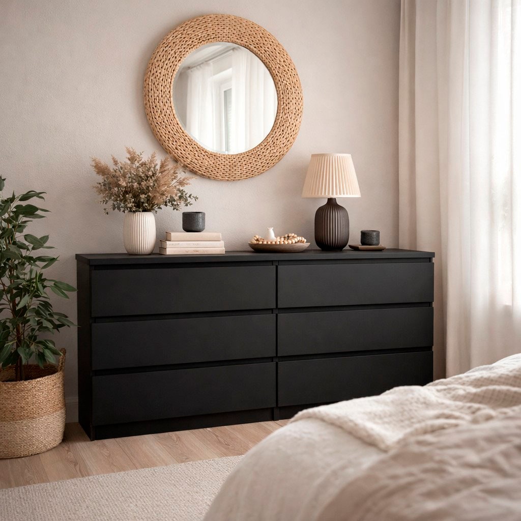Home affaire Kommode »Naia, 6 Schubladen im skandinavischen Design, Breite 158 cm« Viel Stauraum mit griffloser Front, in mehreren Farben