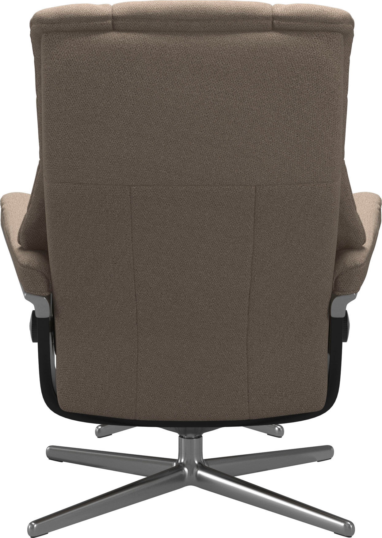 Stressless® Relaxsessel »Mayfair«, (Set, Relaxsessel mit Hocker), mit Hocker, mit Cross Base, Größe S, M & L, Holzakzent Schwarz