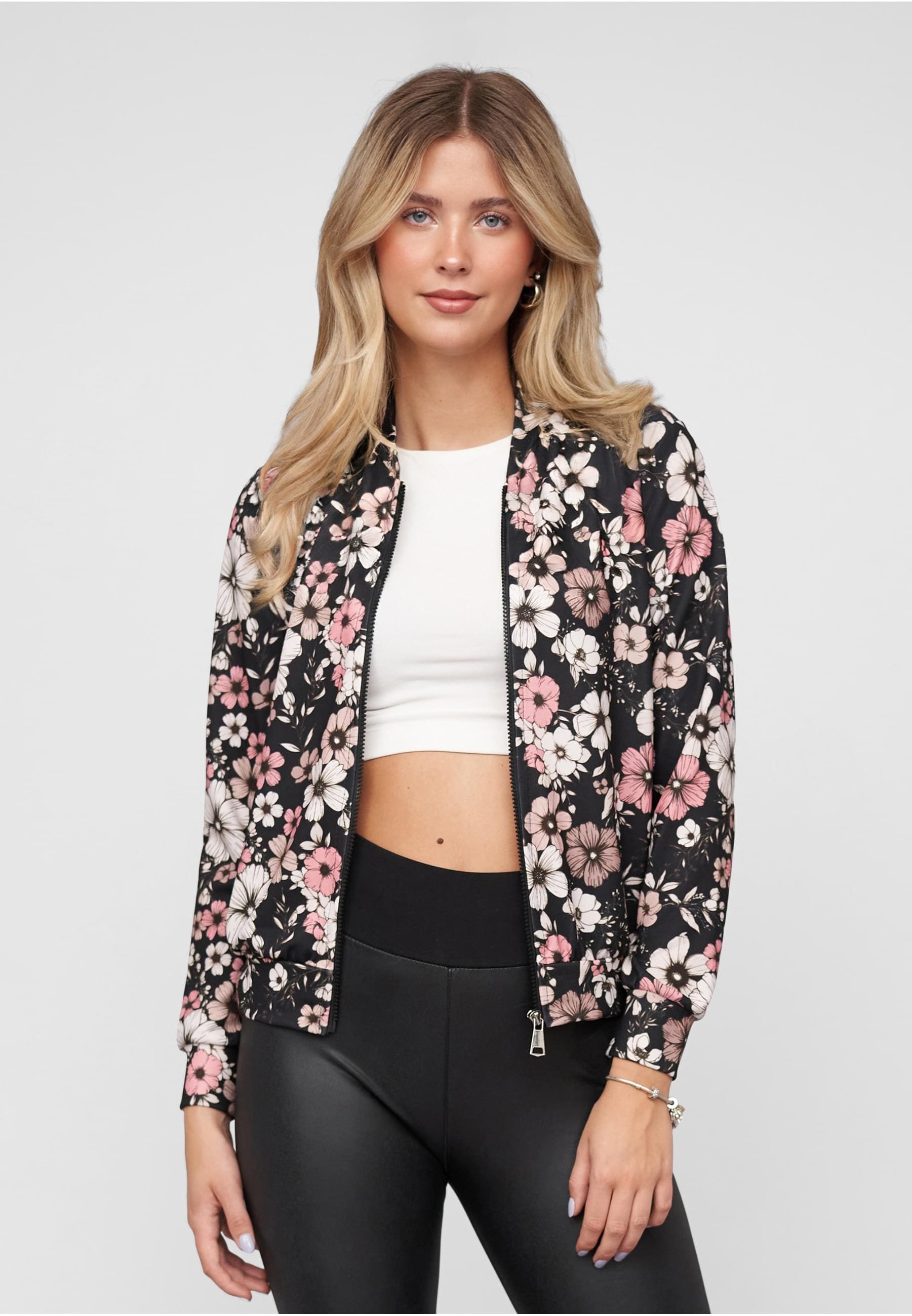 CLOUD 5IVE Klassische Bluse »CLOUD 5IVE Blouson with All-Over Flower Print«