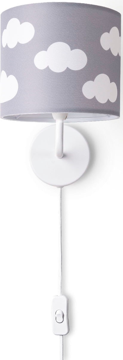 Paco Home Wandleuchte »Luca Cosmo«, Leuchtmittel E14 | ohne Leuchtmittel, Kinderzimmer Wandleuchte Kind Kinderlampe Wolken Himmel Mit Stecker