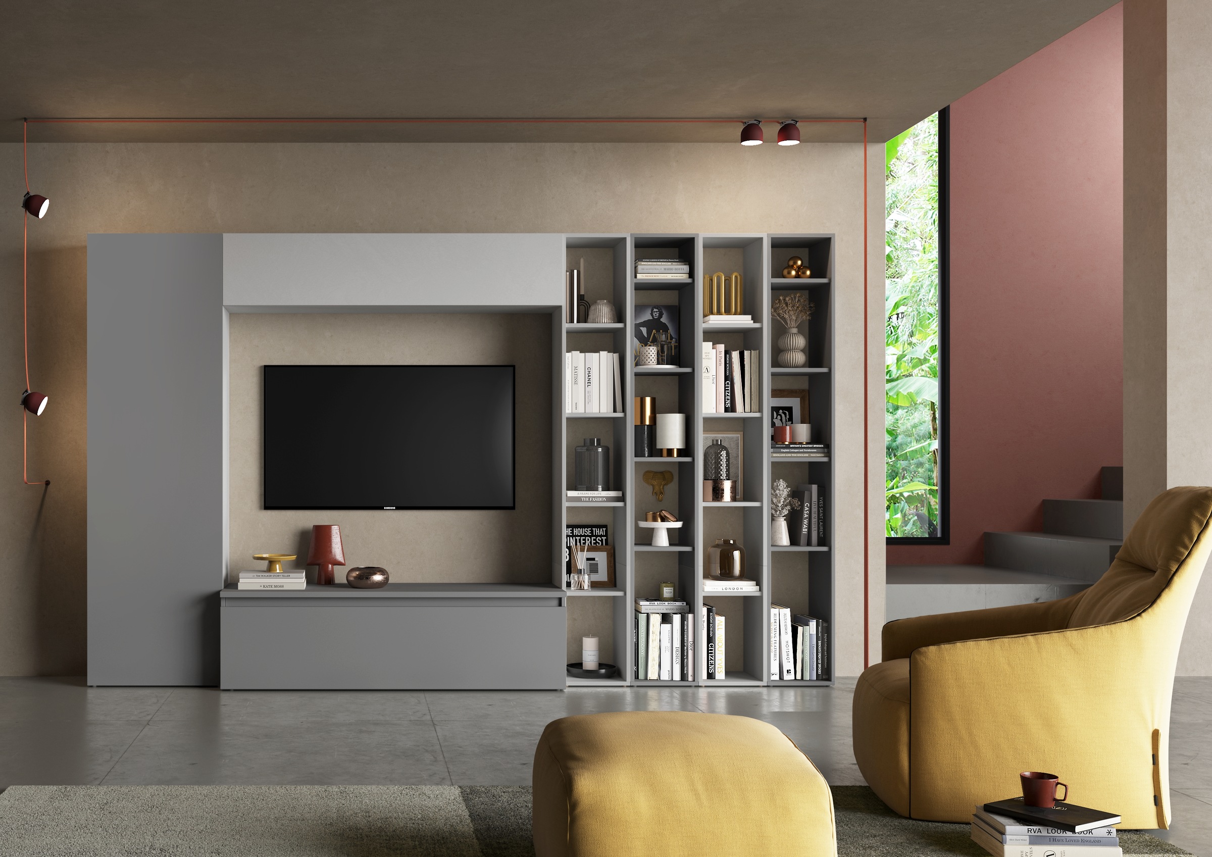 INOSIGN Wohnwand »INFINITY, 7tlg. Breite 305 cm, Schrankwand, Anbauwand« 7 günstig online kaufen