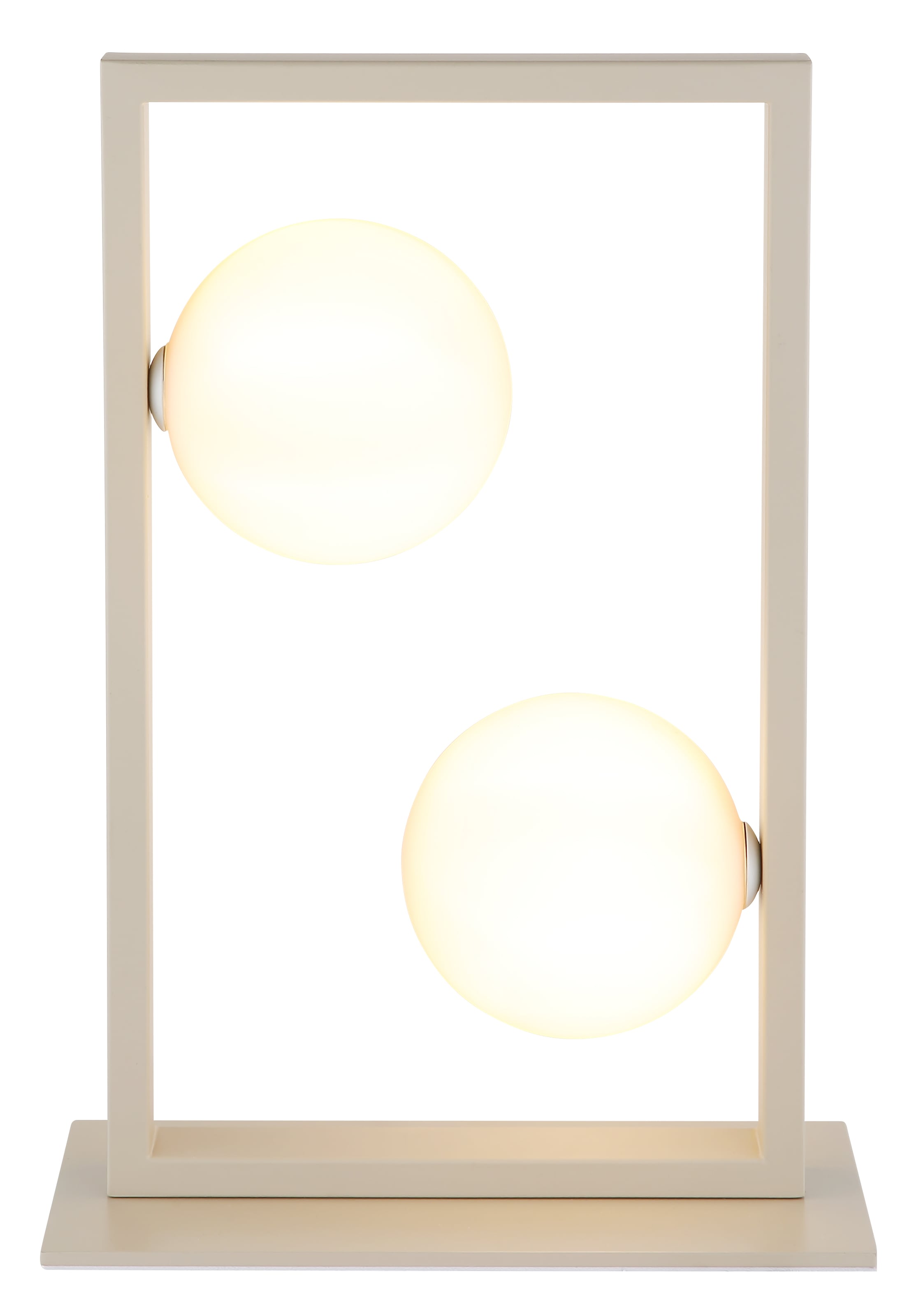 NOWA Tischleuchte »NANDA« G9 1 Stk. Tischlampe,Sand,Wohnraum,Schlafzimmer,Glaskugel opal,Flur,modern