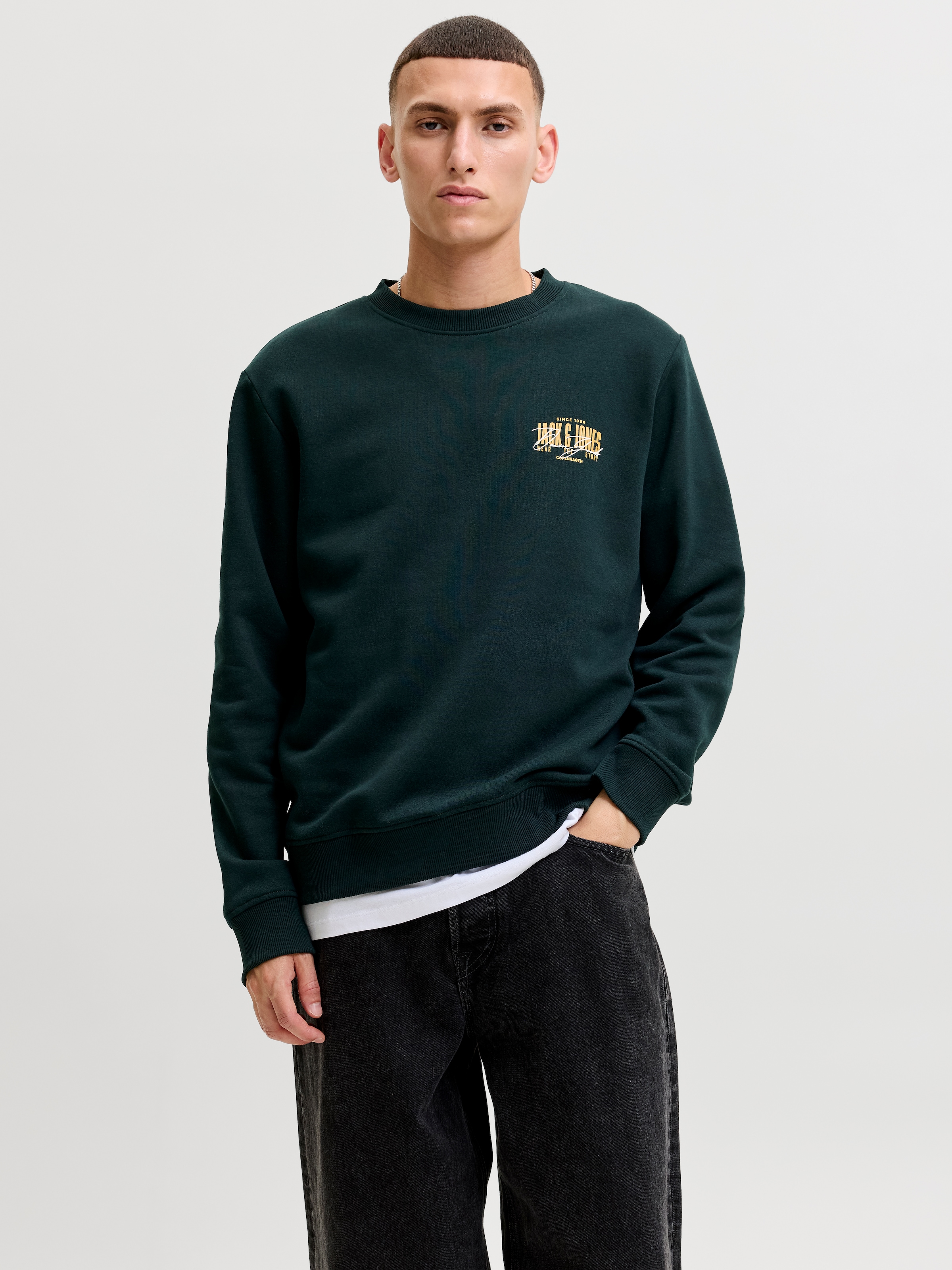 Jack & Jones Sweatshirt »JJAERO SWEAT CREW NECK 3PK MP«, 3 Materialmix,
