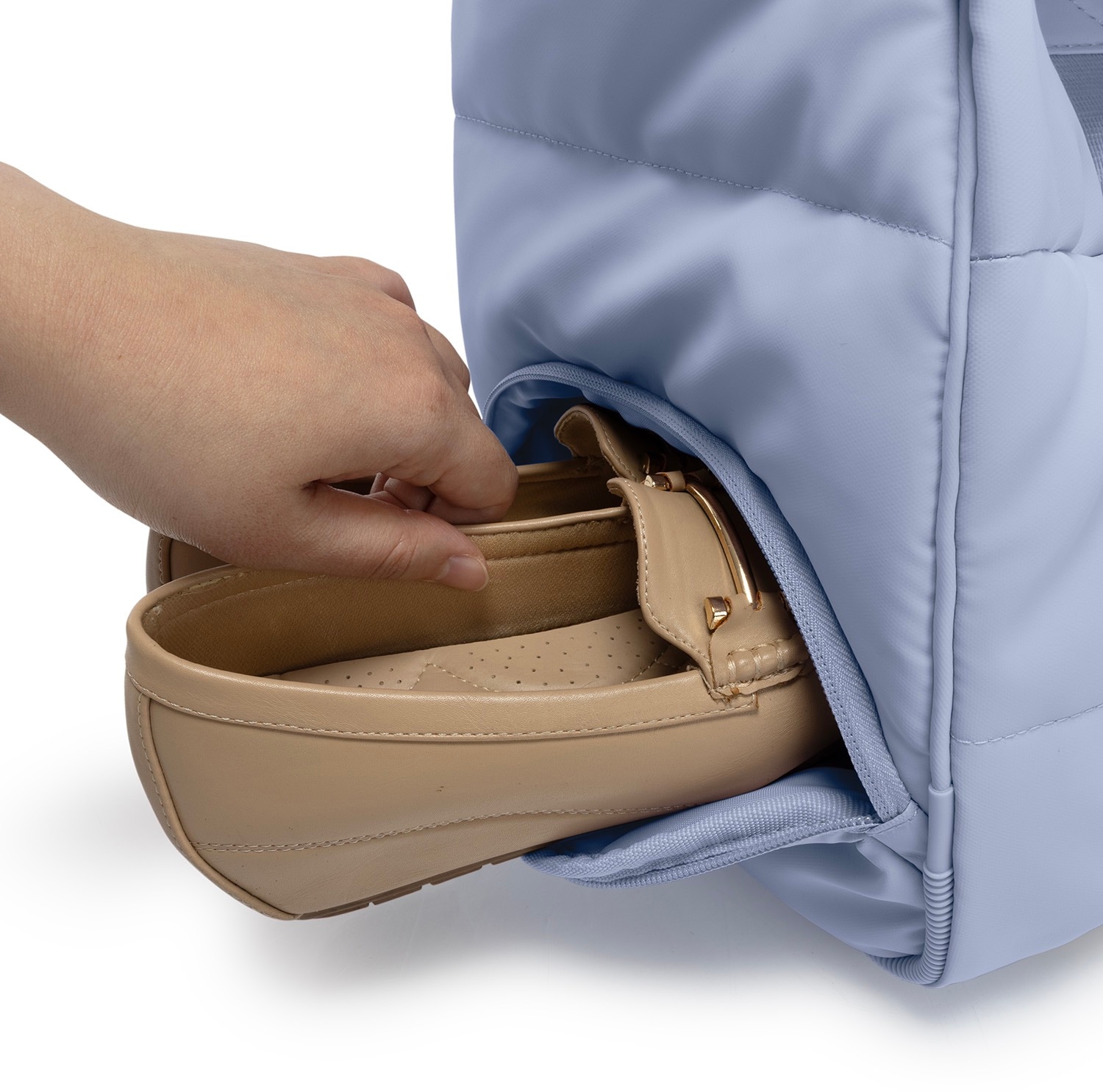 Heys Reisetasche »The Puffer Duffle Bag«, Weekender Duffle Bag Schuhfach Aufstecksystem